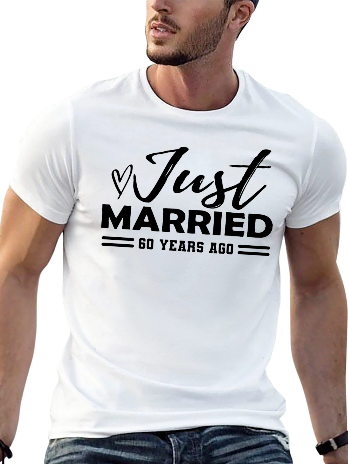 Just Married 60 Years Ago T-Shirt