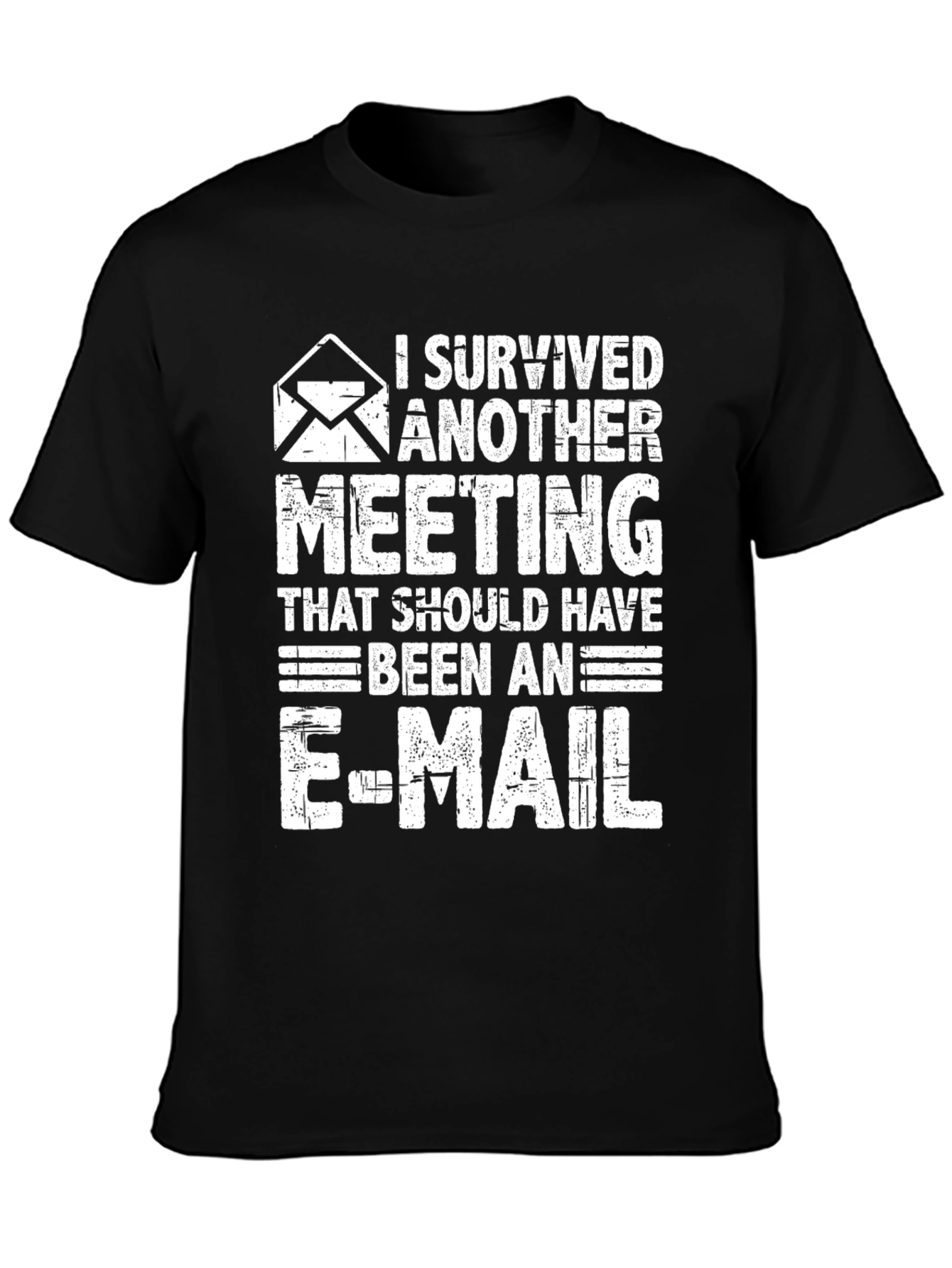 I Survived Another Meeting T-Shirt Funny Office Tee