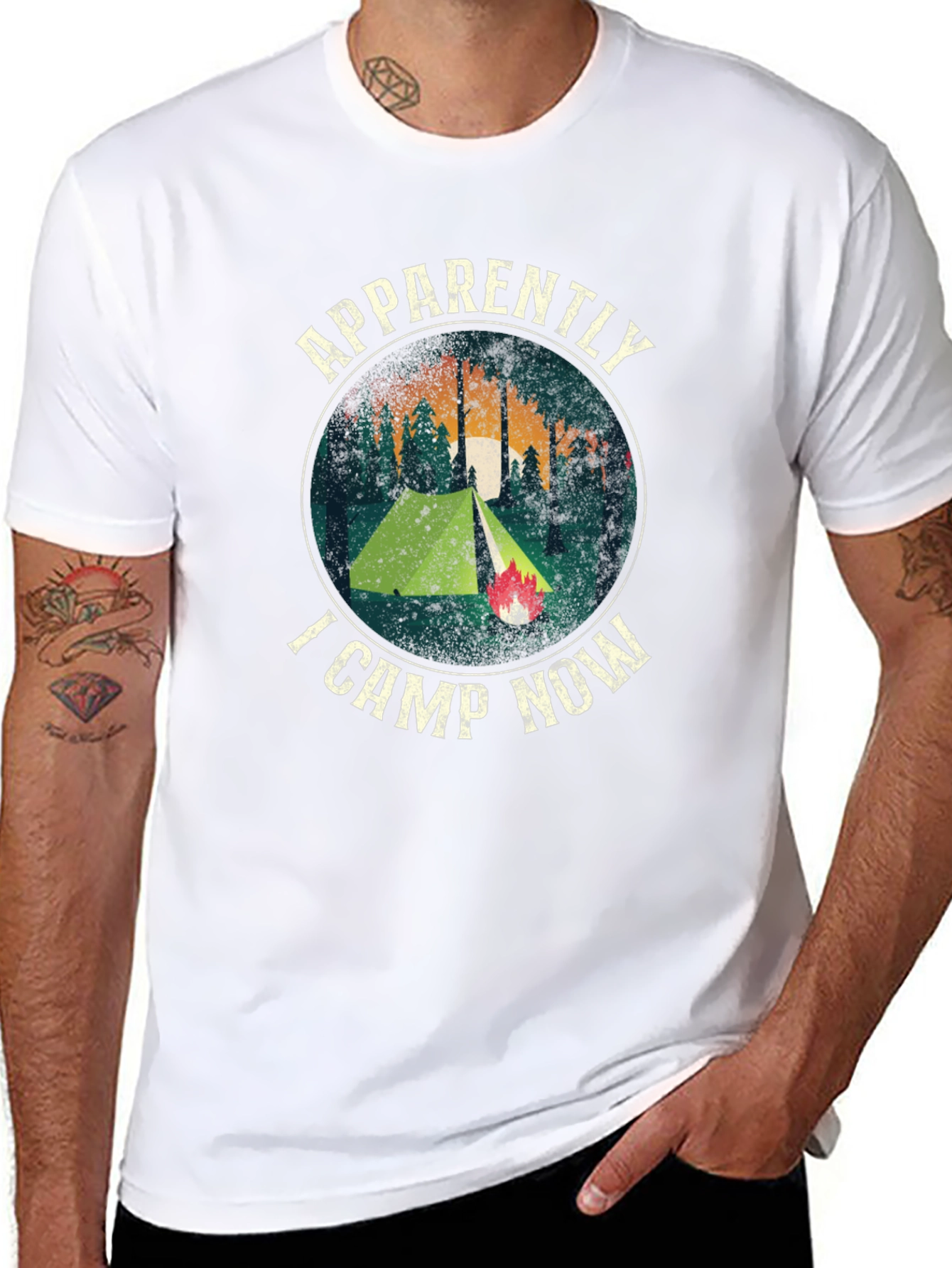 Apparently I Camp Now Graphic T-Shirt