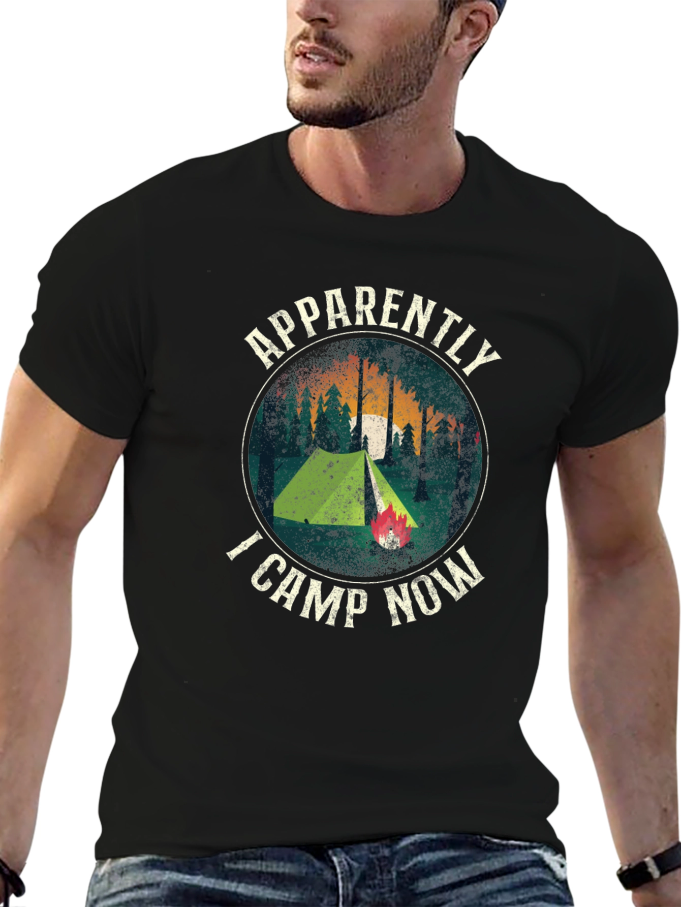Apparently I Camp Now Graphic T-Shirt