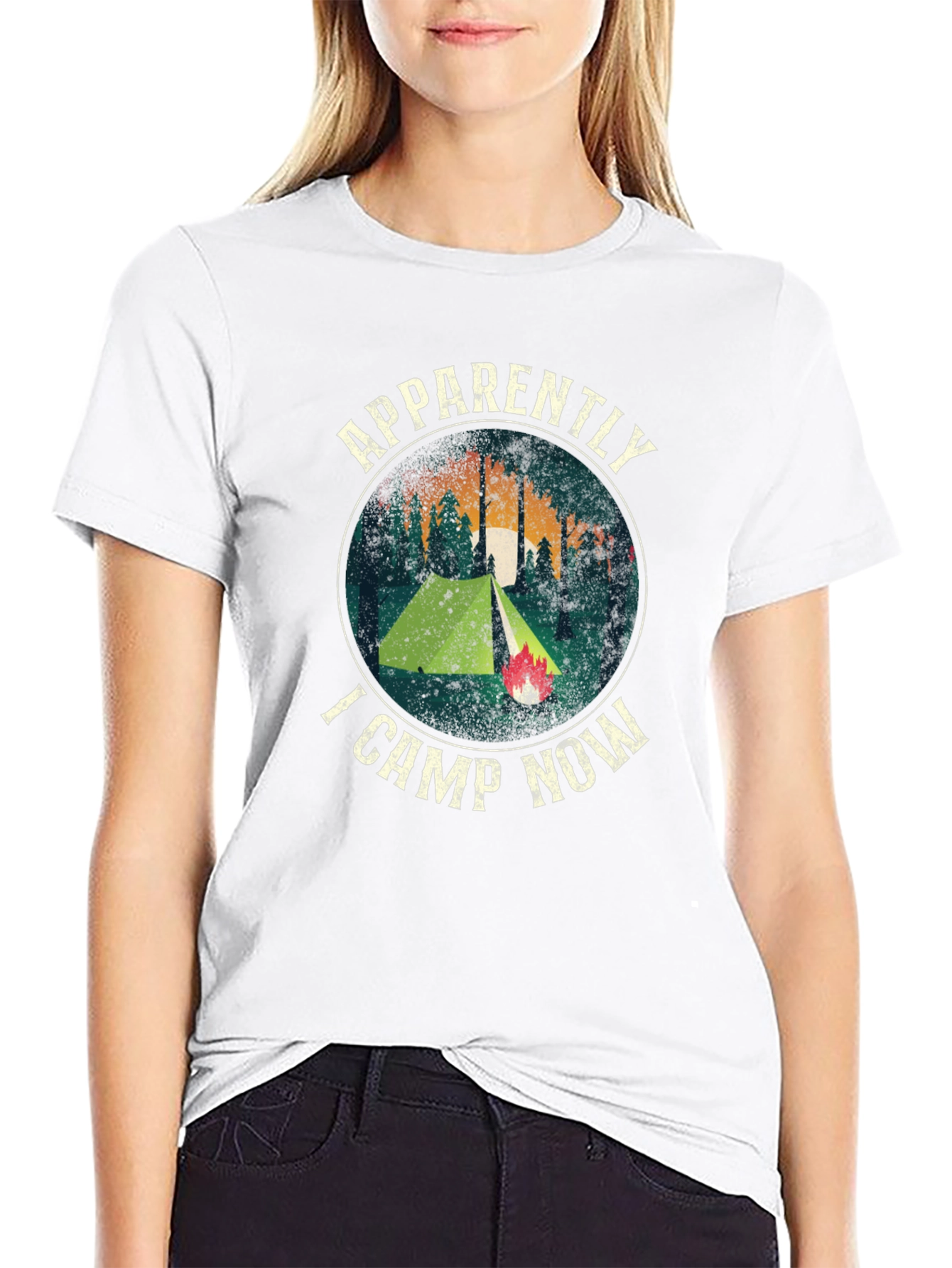 Apparently I Camp Now Graphic T-Shirt