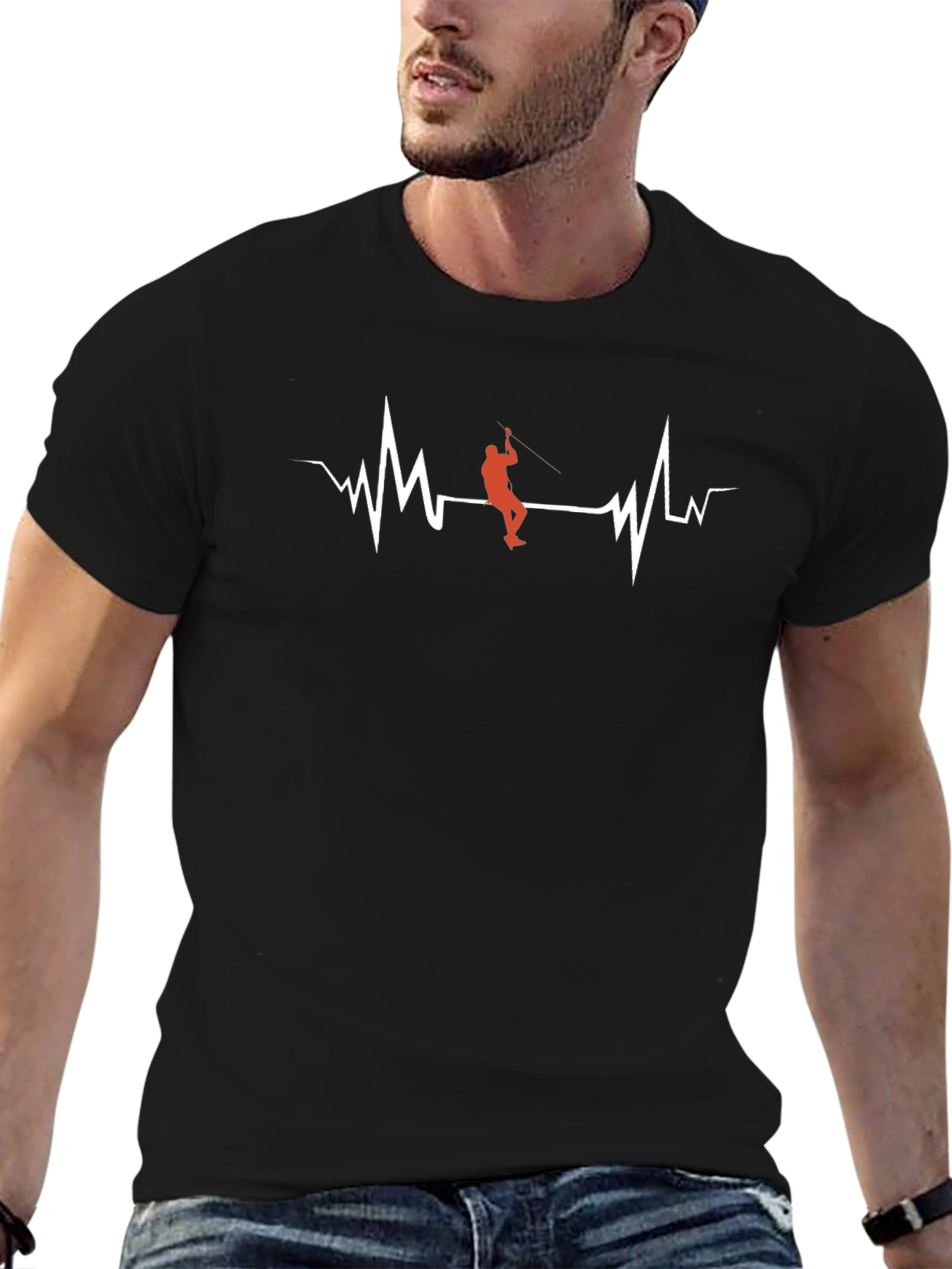 Heartbeat Climber Graphic Tee - Black