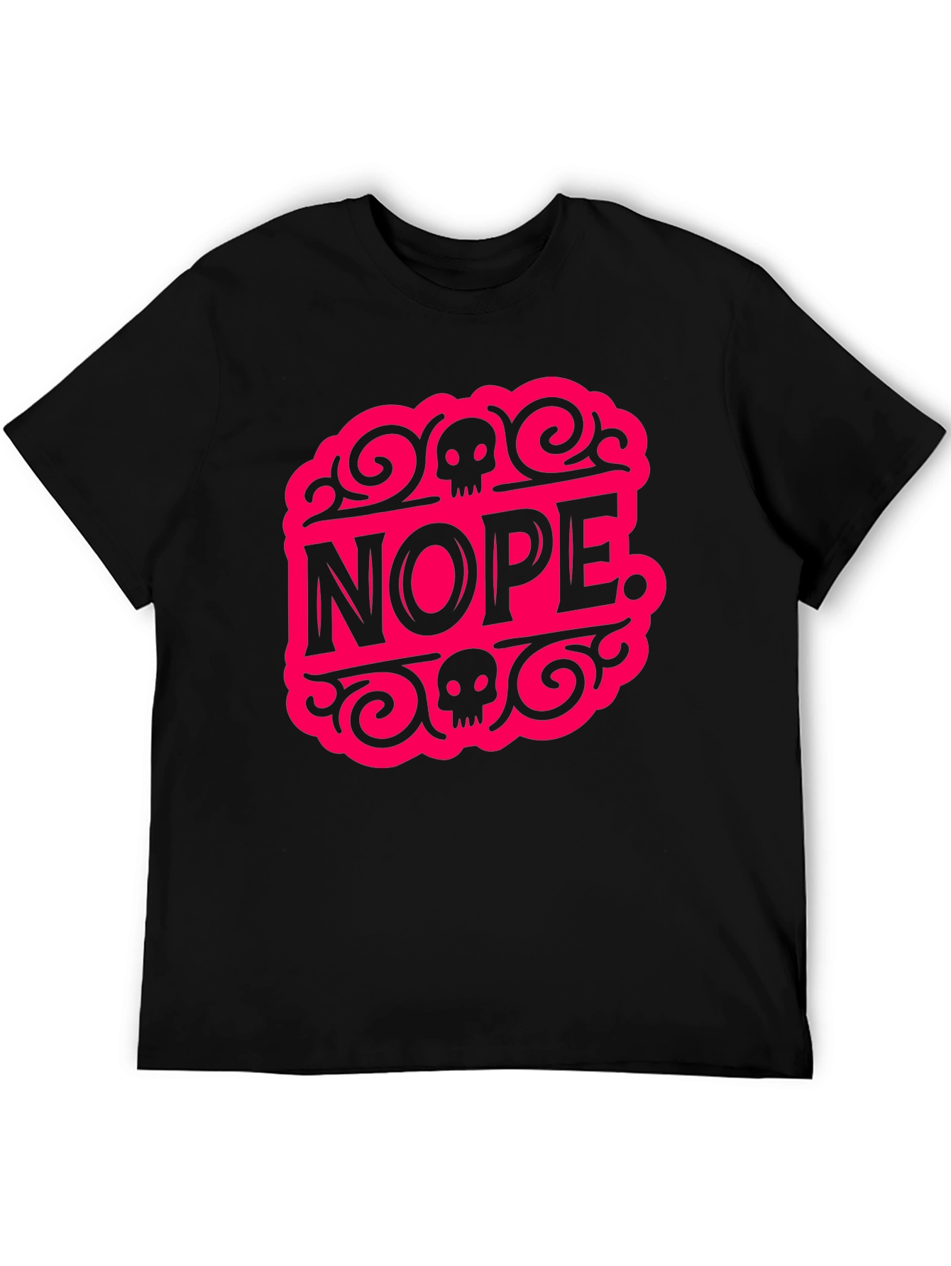 Nope. Graphic Tee - Bold Statement Black T-Shirt