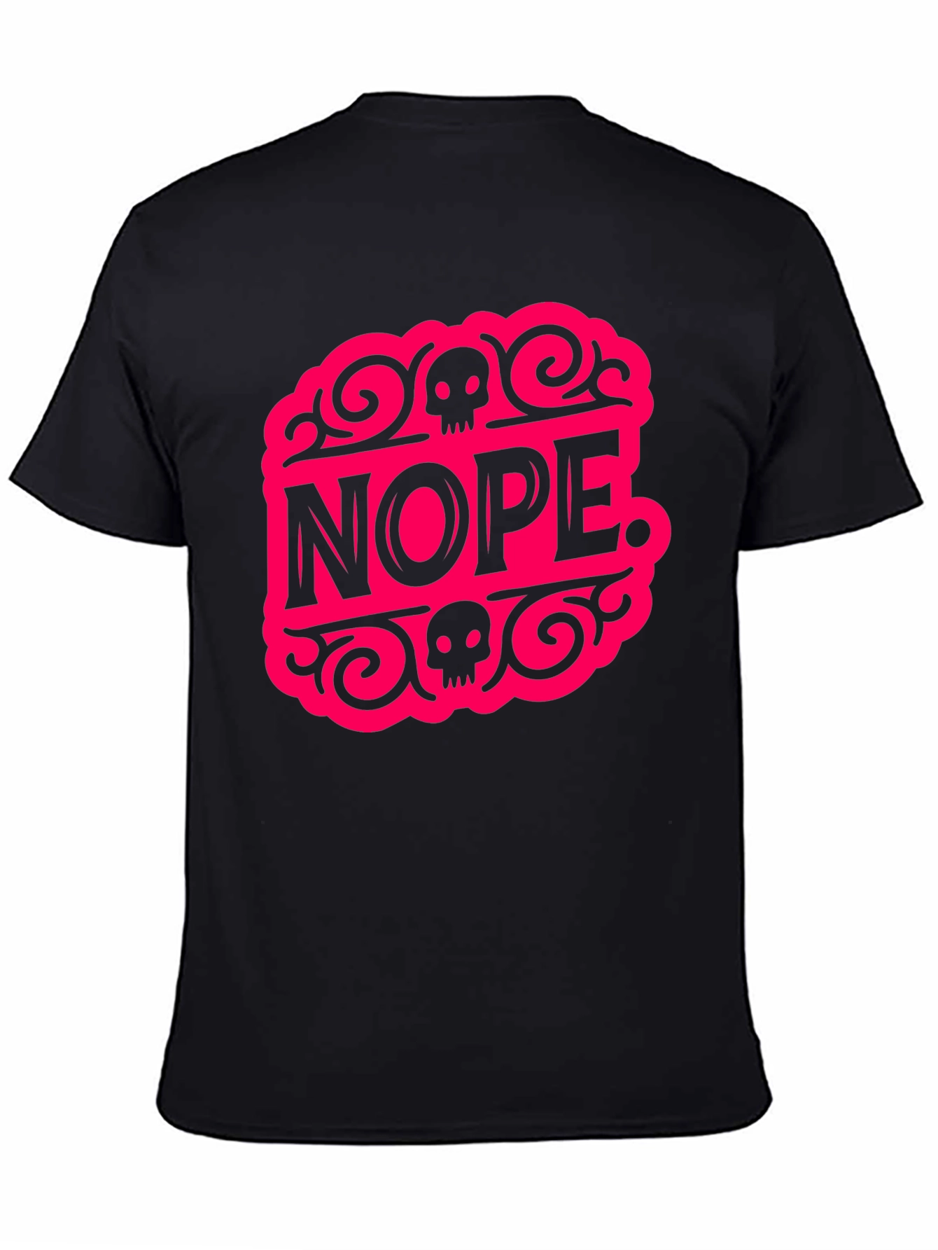 Nope. Graphic Tee - Bold Statement Black T-Shirt