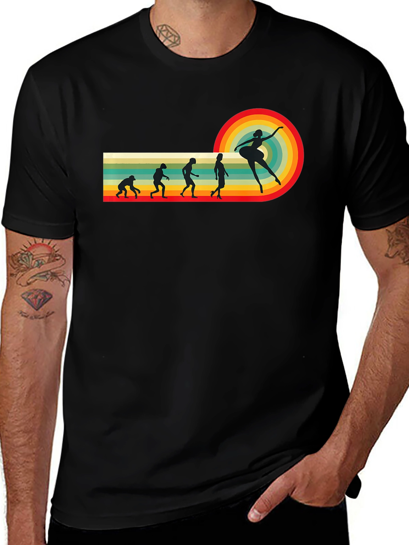 Evolution of Dance Graphic Tee - Retro Style