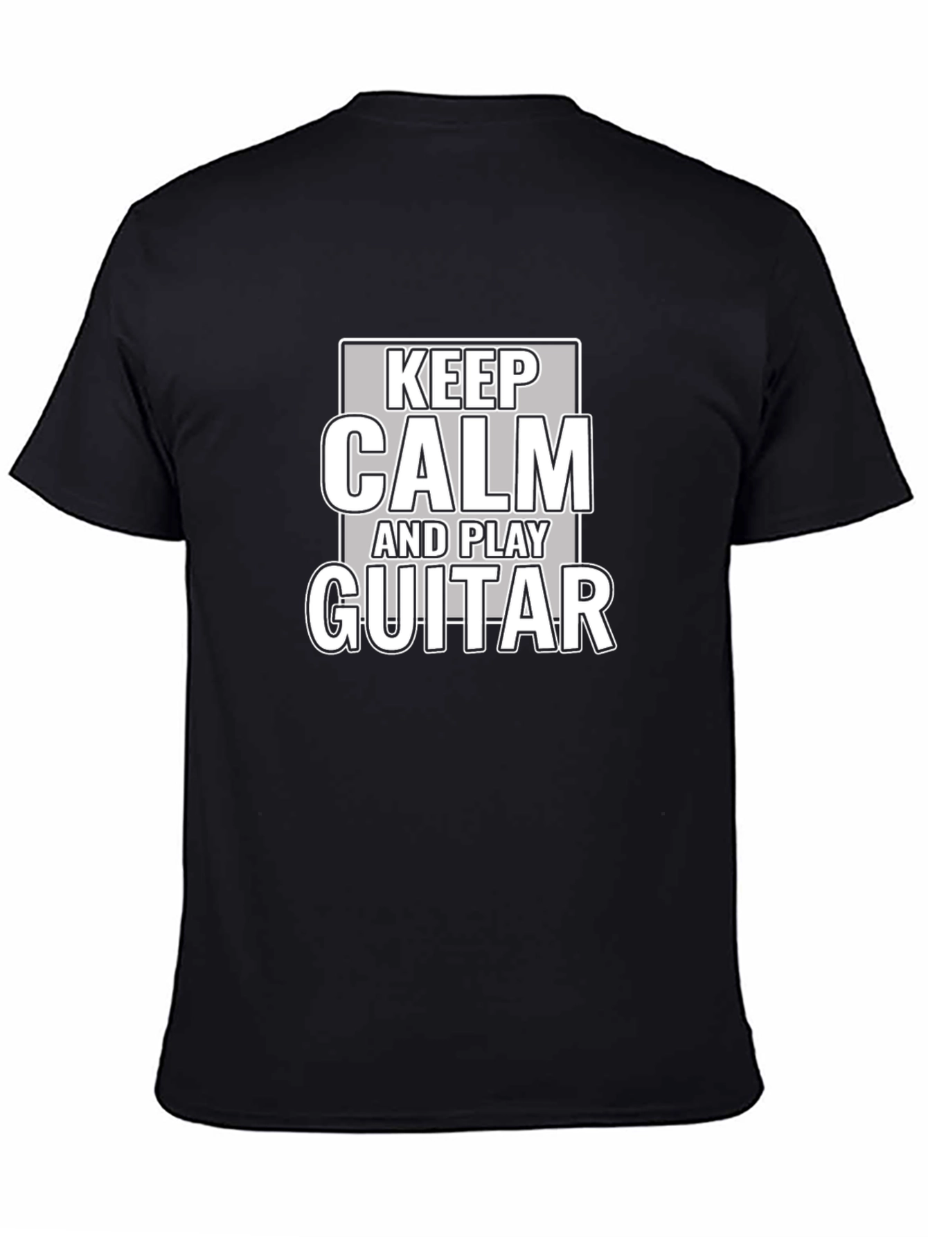 Keep Calm & Play Guitar Graphic T-Shirt