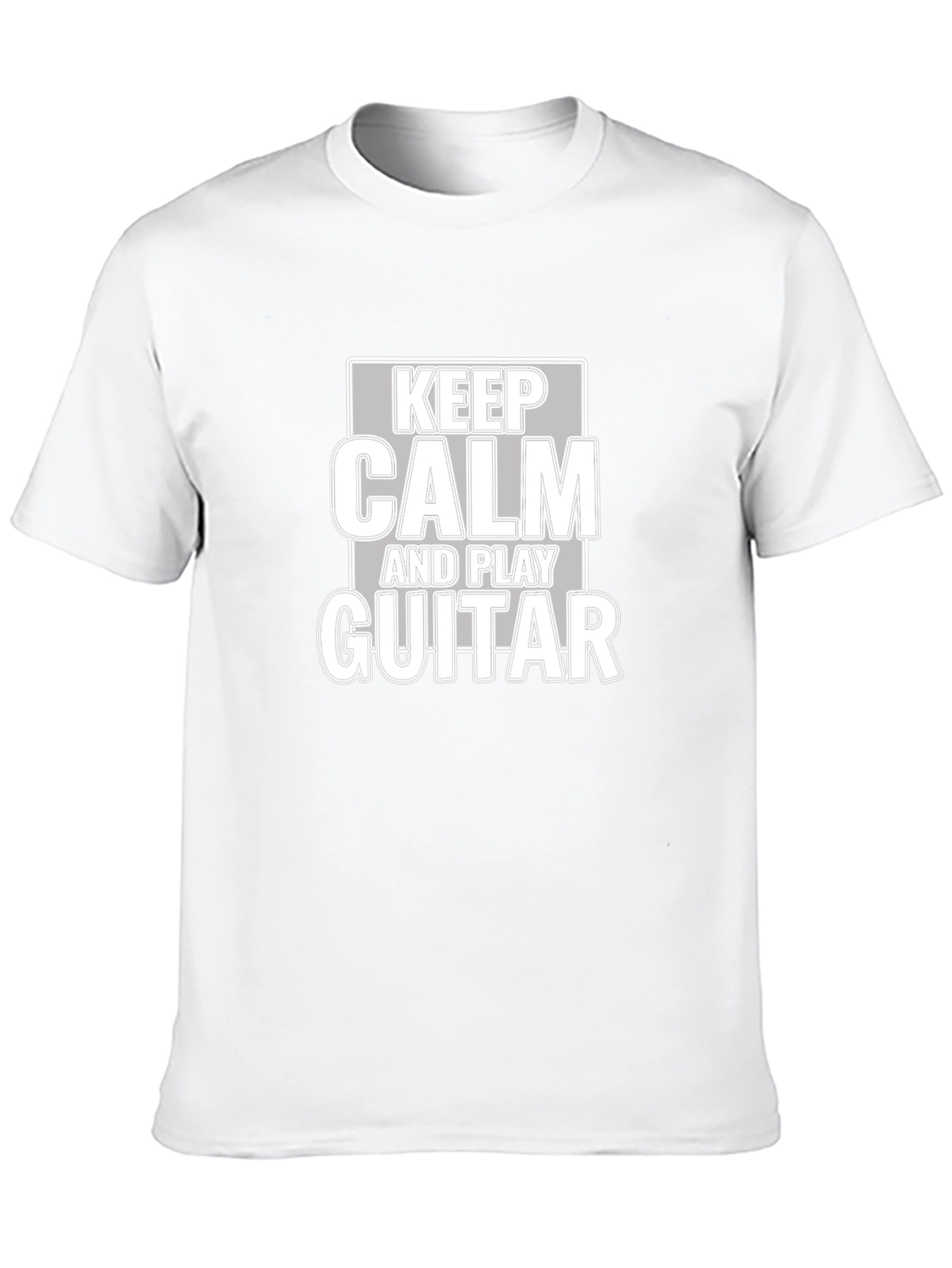 Keep Calm & Play Guitar Graphic T-Shirt