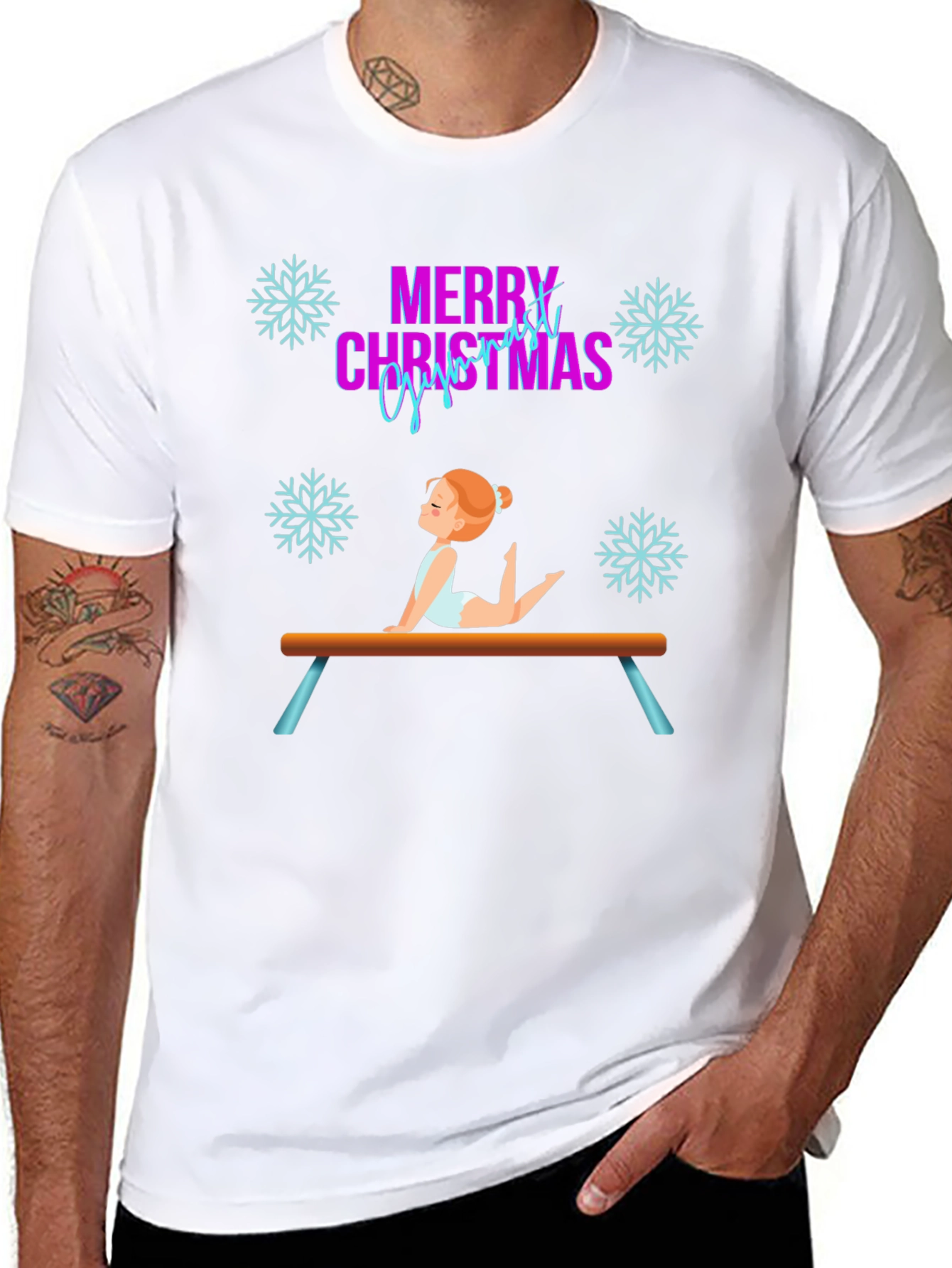Merry Christmas Gymnastics T-Shirt