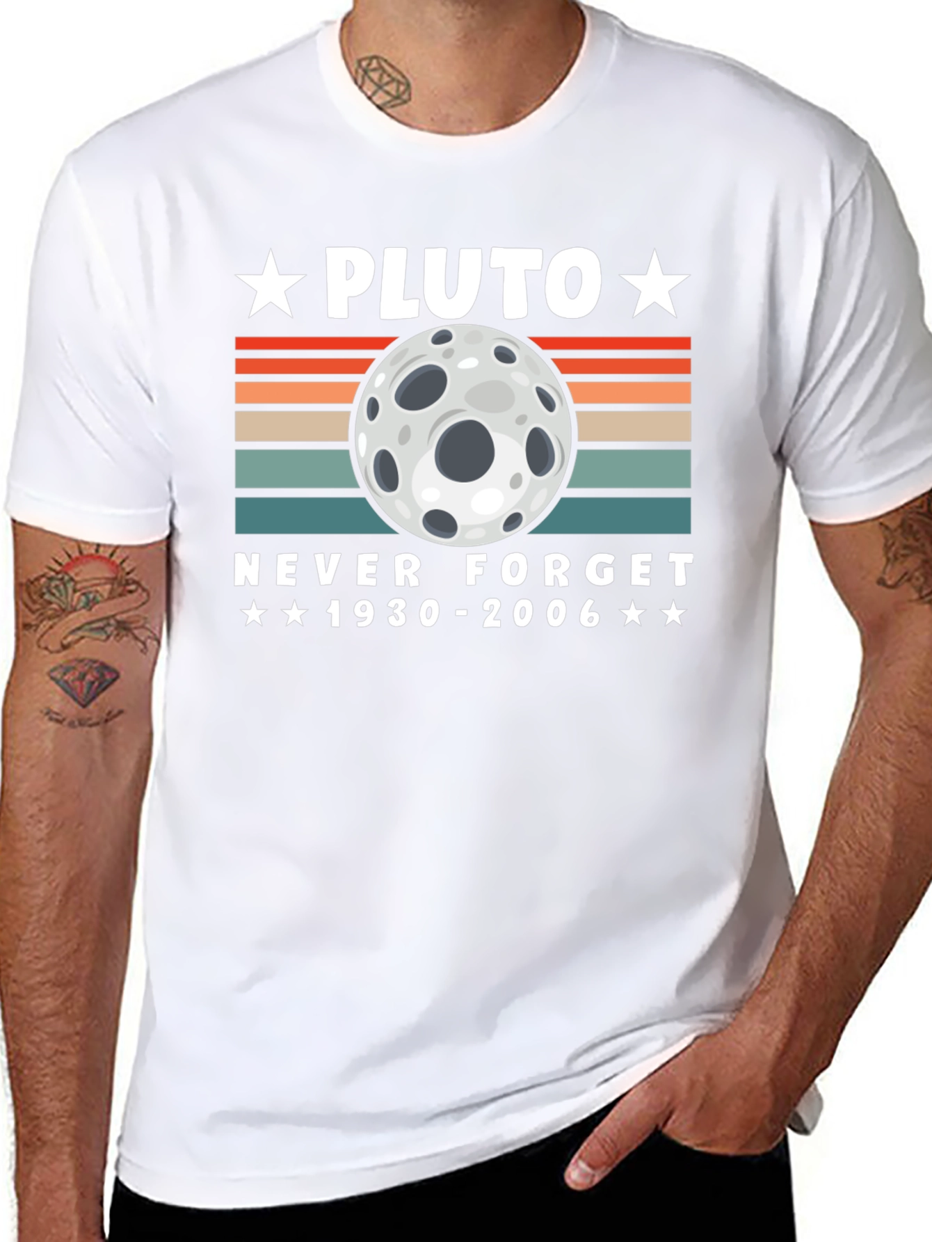 Pluto Never Forget T-Shirt - Retro Style