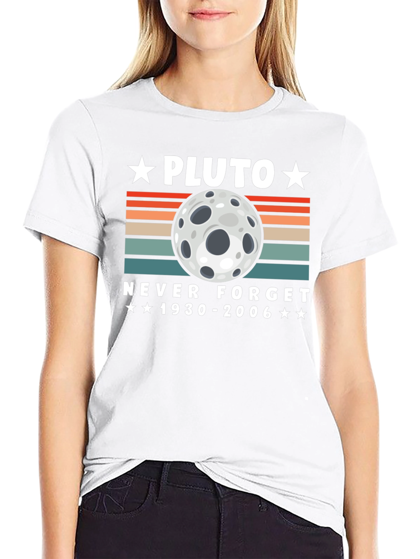 Pluto Never Forget T-Shirt - Retro Style