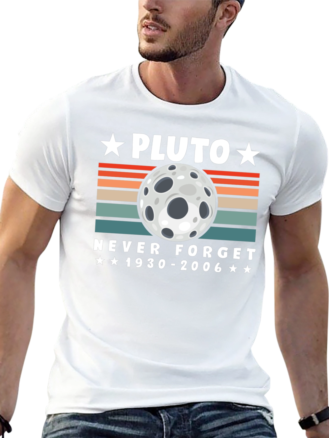Pluto Never Forget T-Shirt - Retro Style