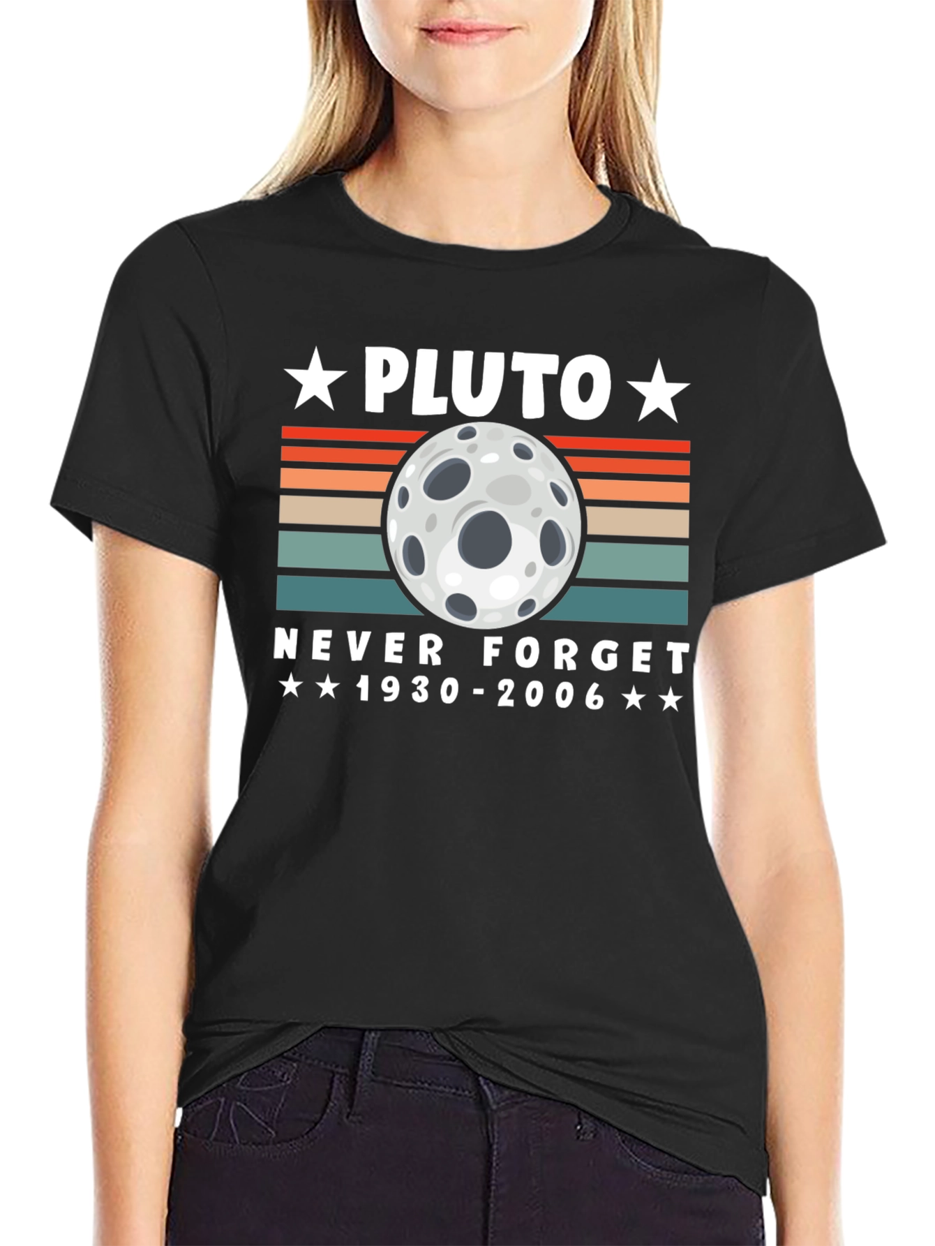 Pluto Never Forget T-Shirt - Retro Style