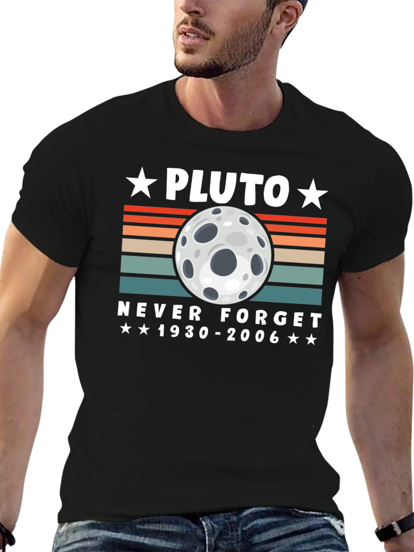 Pluto Never Forget T-Shirt - Retro Style