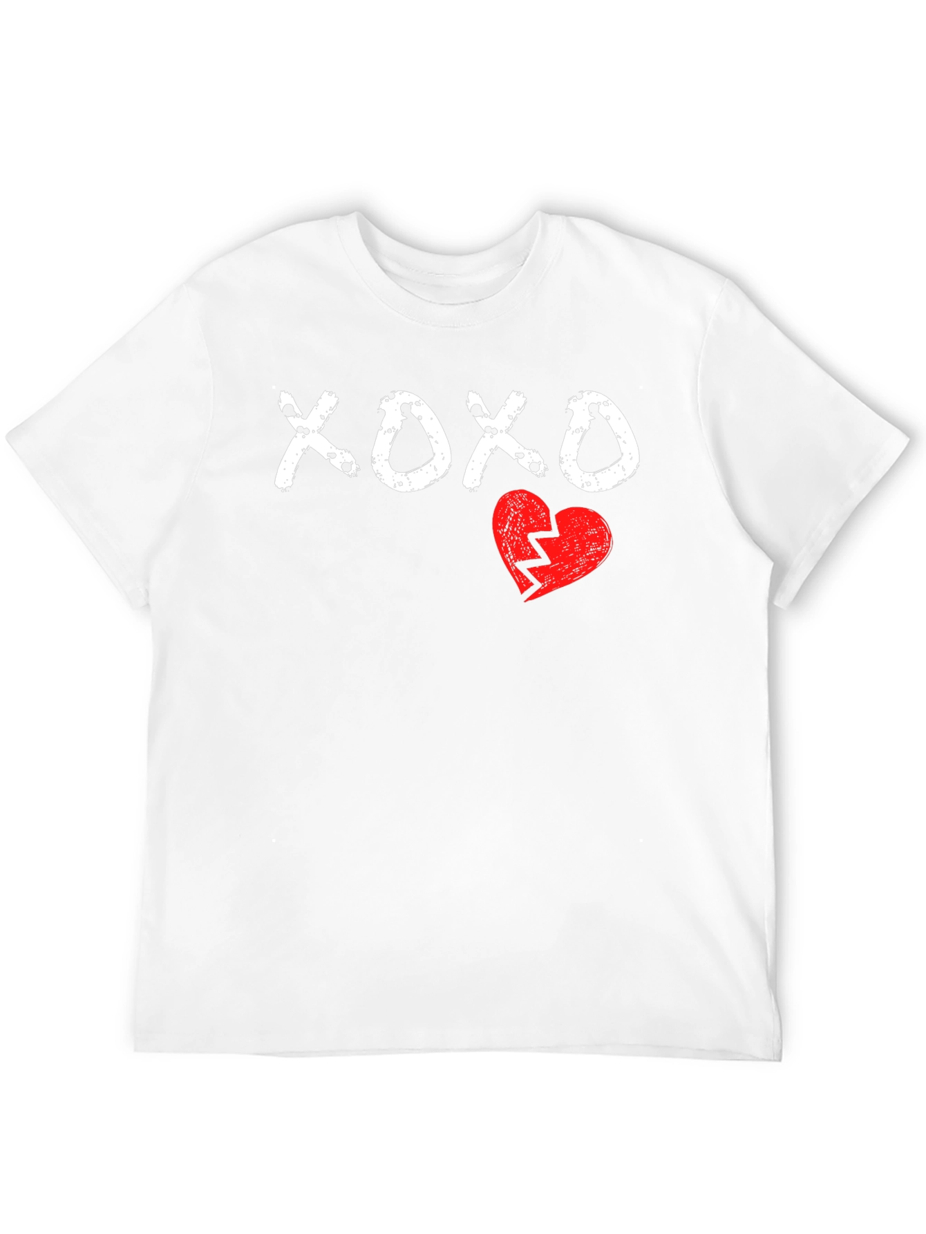 XOXO Broken Heart Graphic Tee - Mens Black T-Shirt