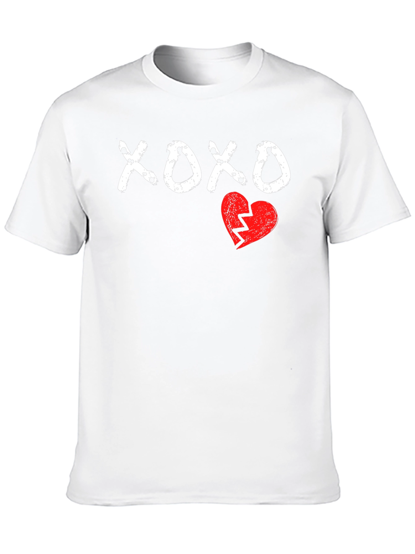 XOXO Broken Heart Graphic Tee - Mens Black T-Shirt