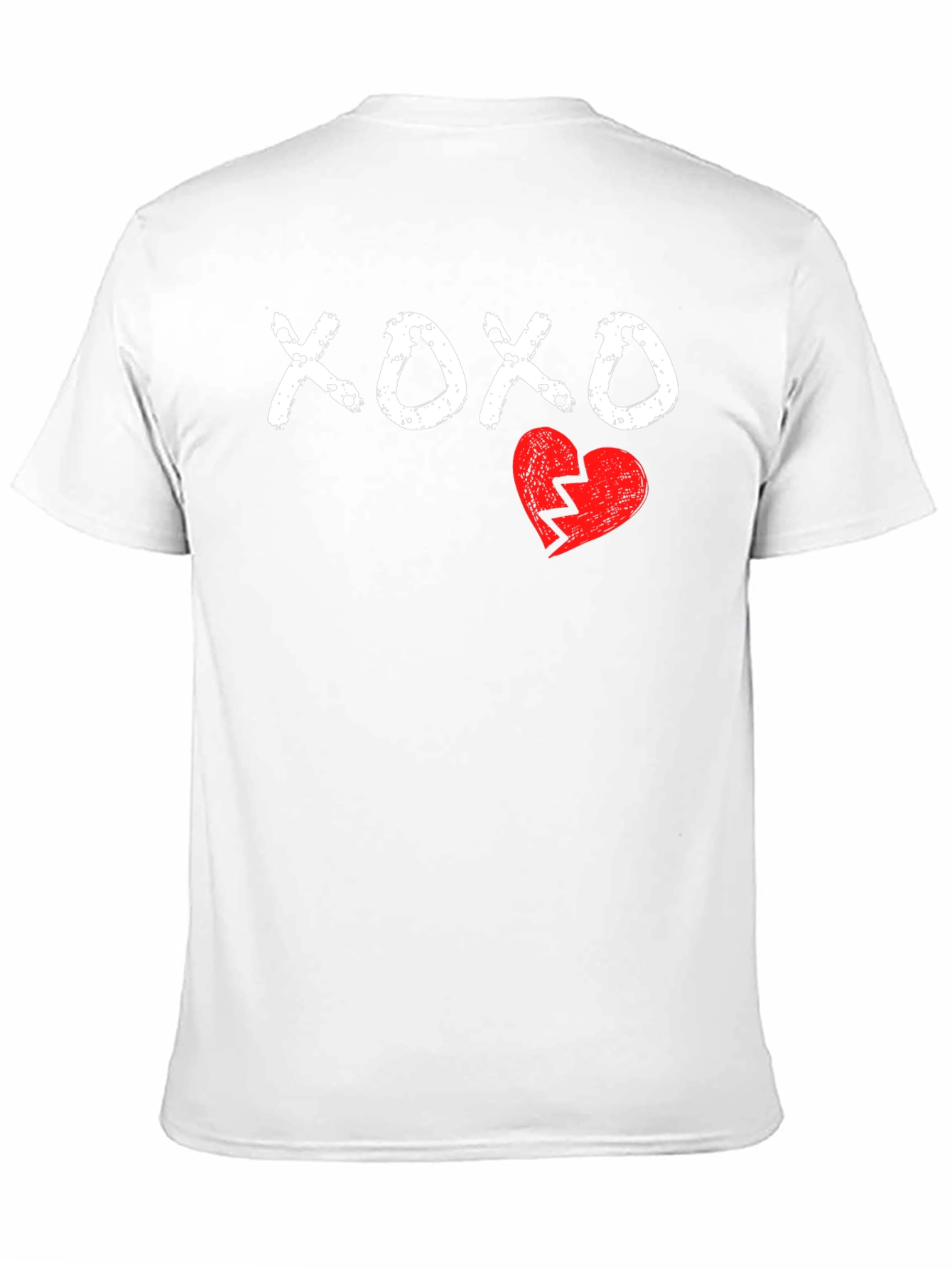 XOXO Broken Heart Graphic Tee - Mens Black T-Shirt