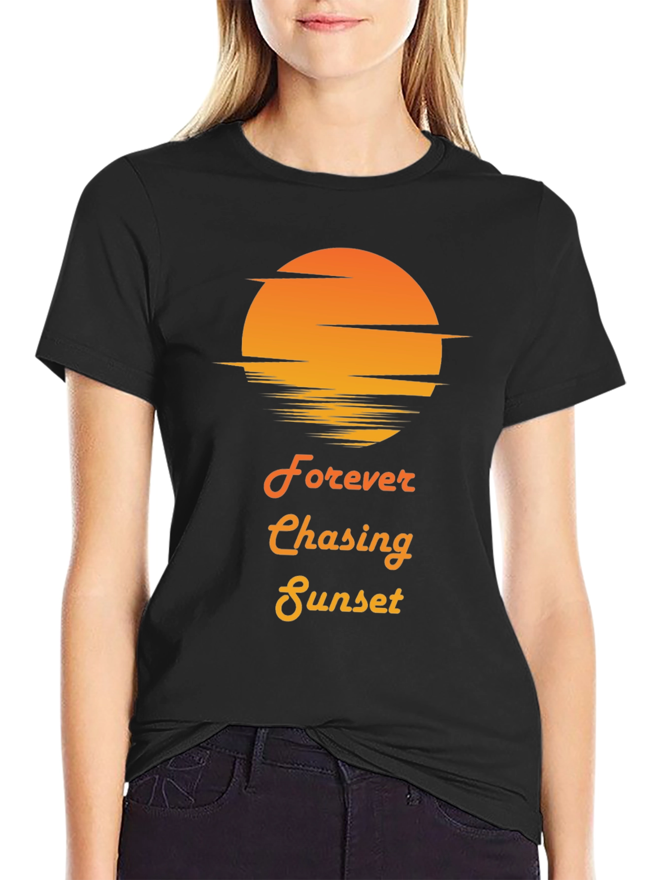 Sunset Chasing Graphic T-Shirt