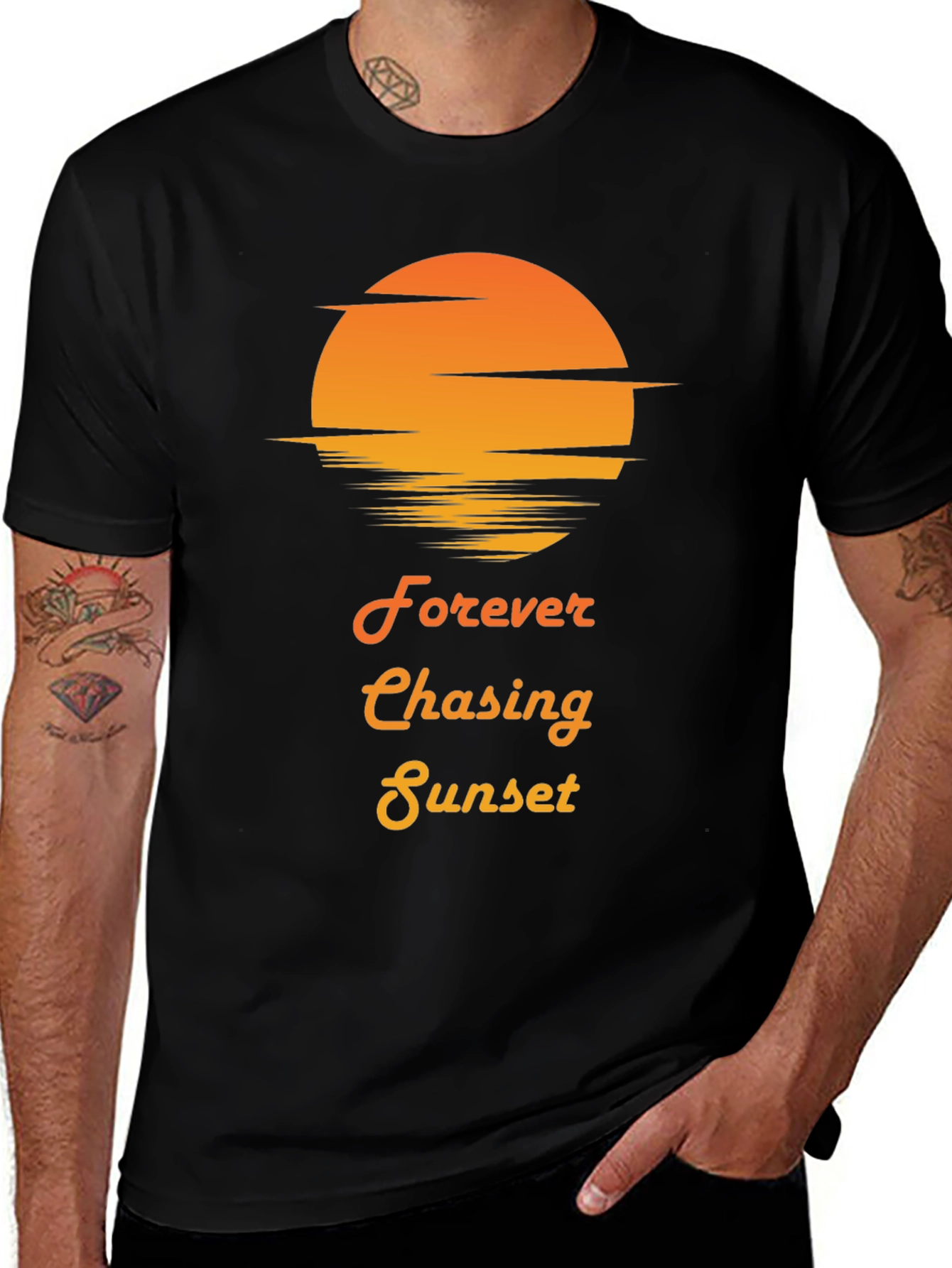 Sunset Chasing Graphic T-Shirt