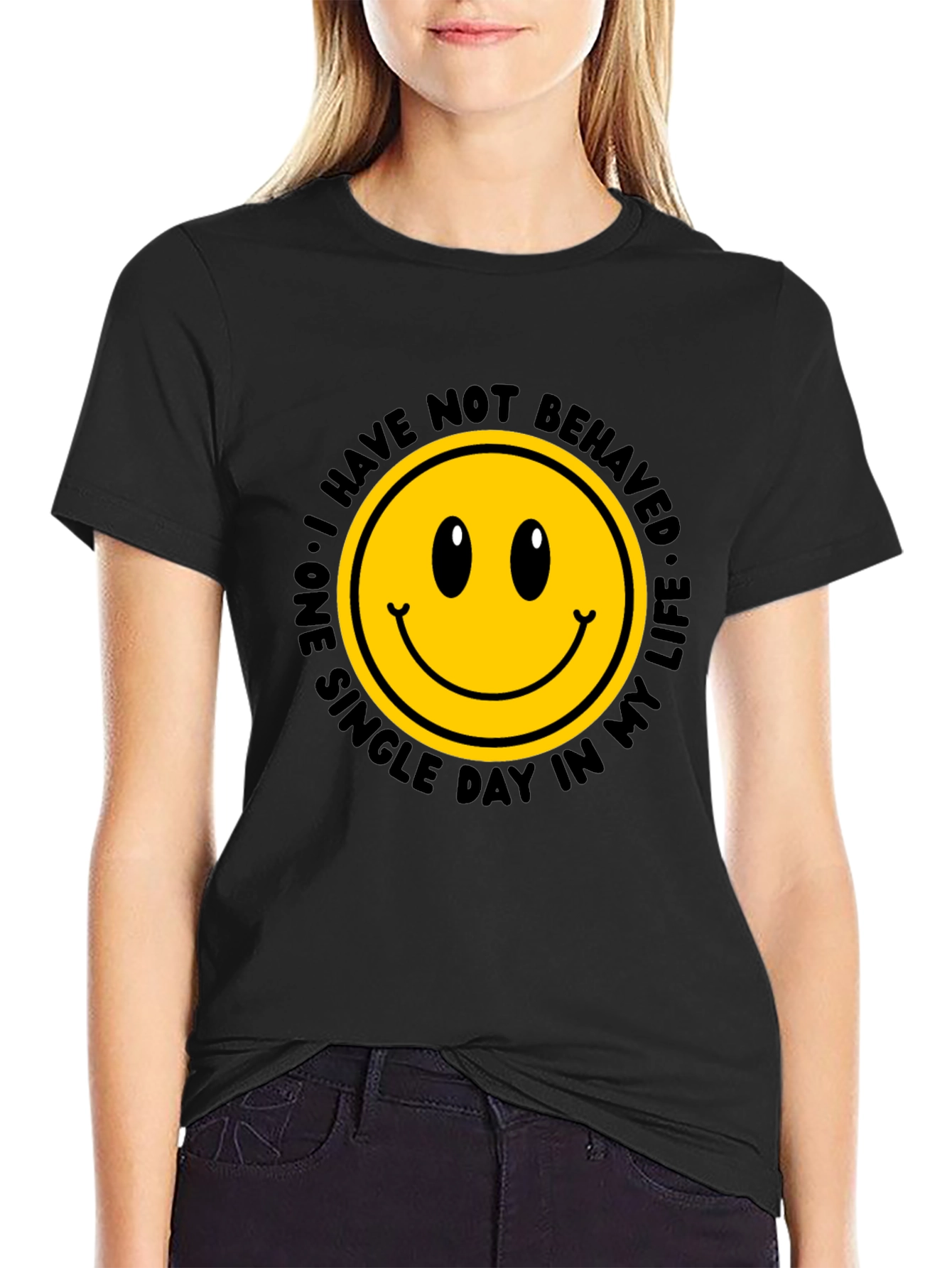 Smiley Face Graphic Tee - Mischief Managed!