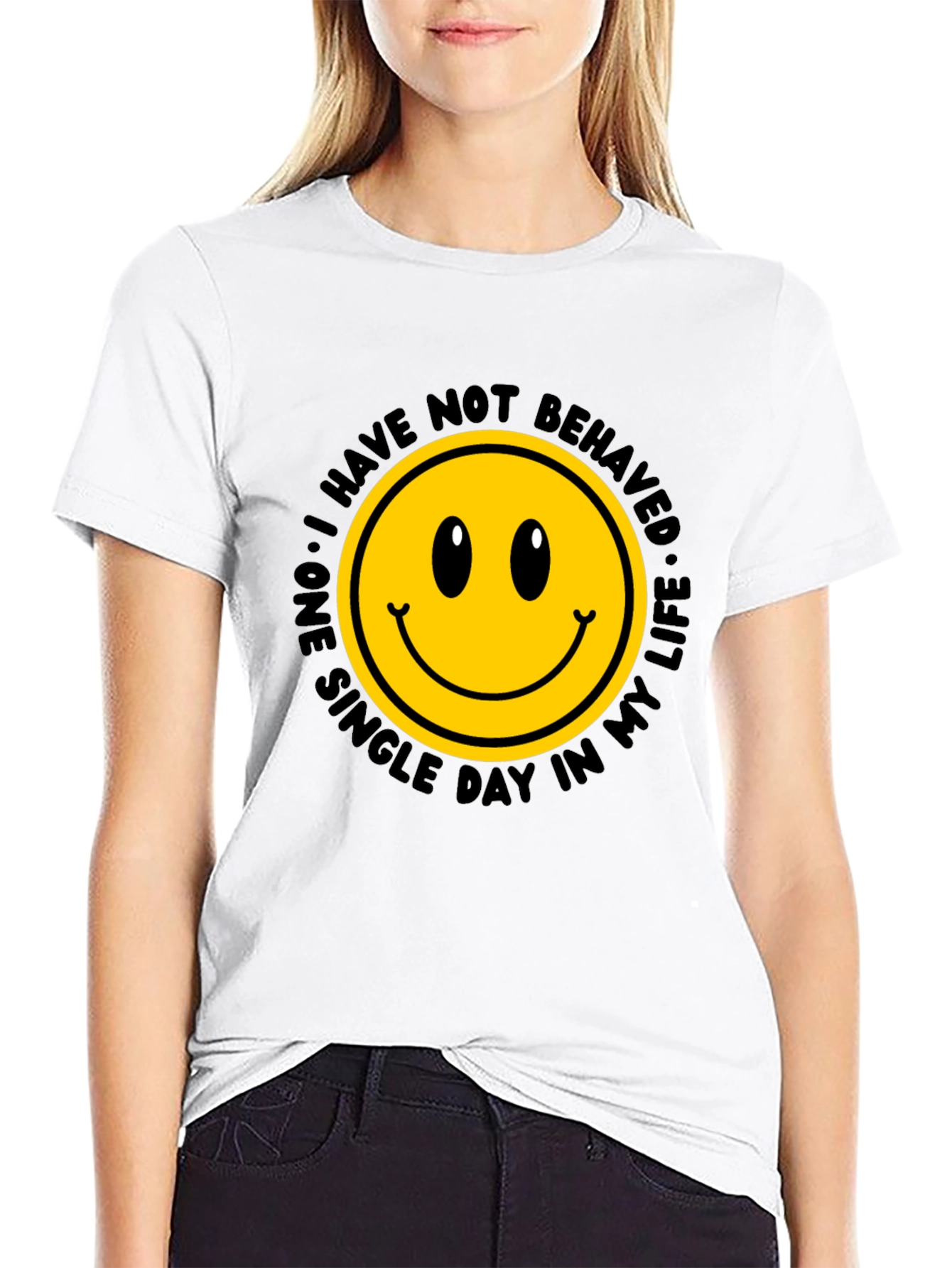 Smiley Face Graphic Tee - Mischief Managed!