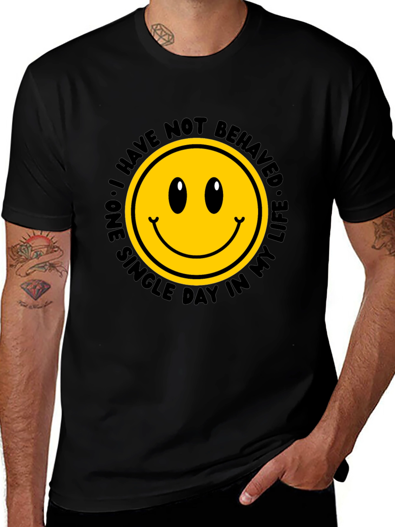 Smiley Face Graphic Tee - Mischief Managed!