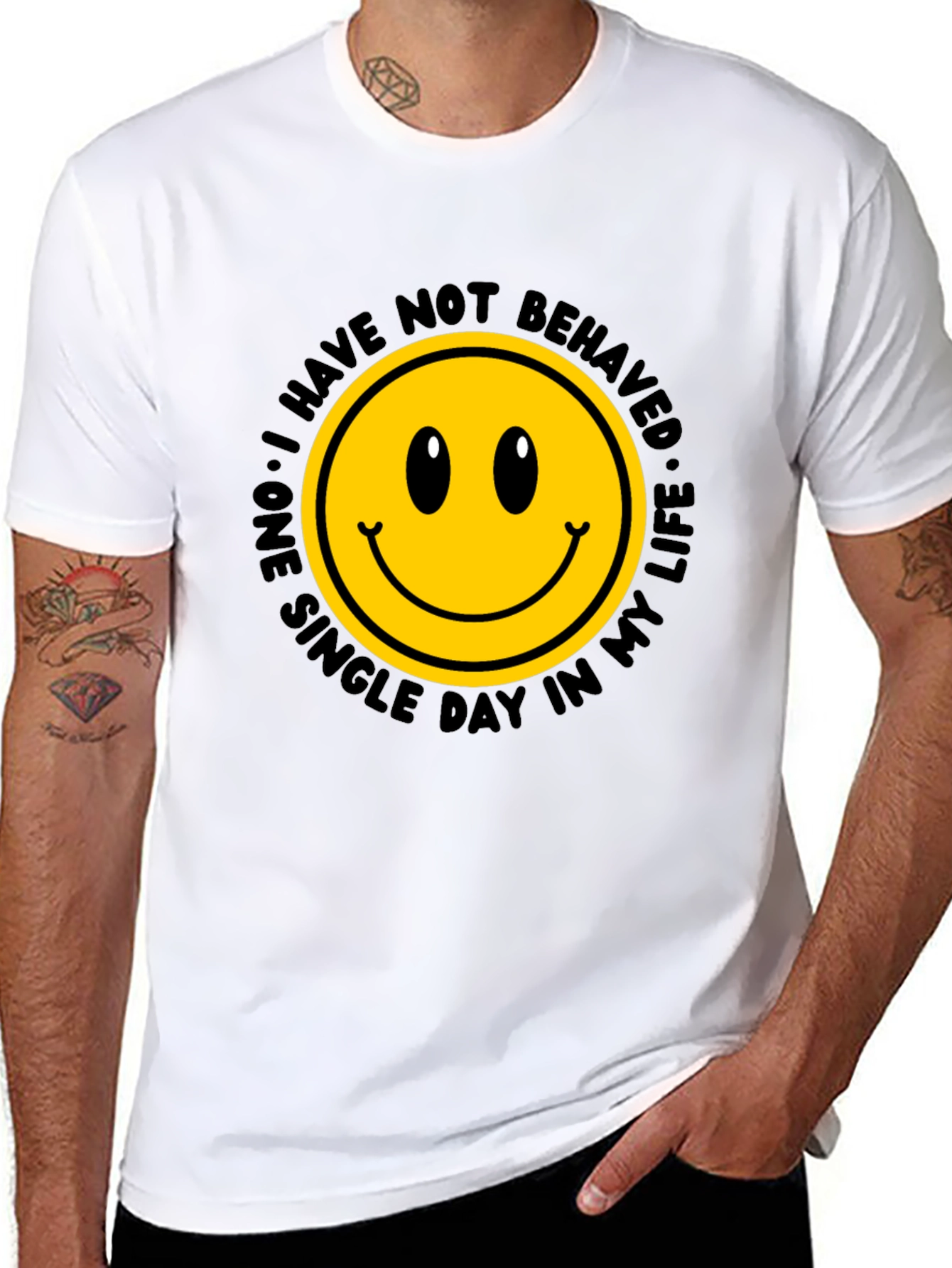 Smiley Face Graphic Tee - Mischief Managed!