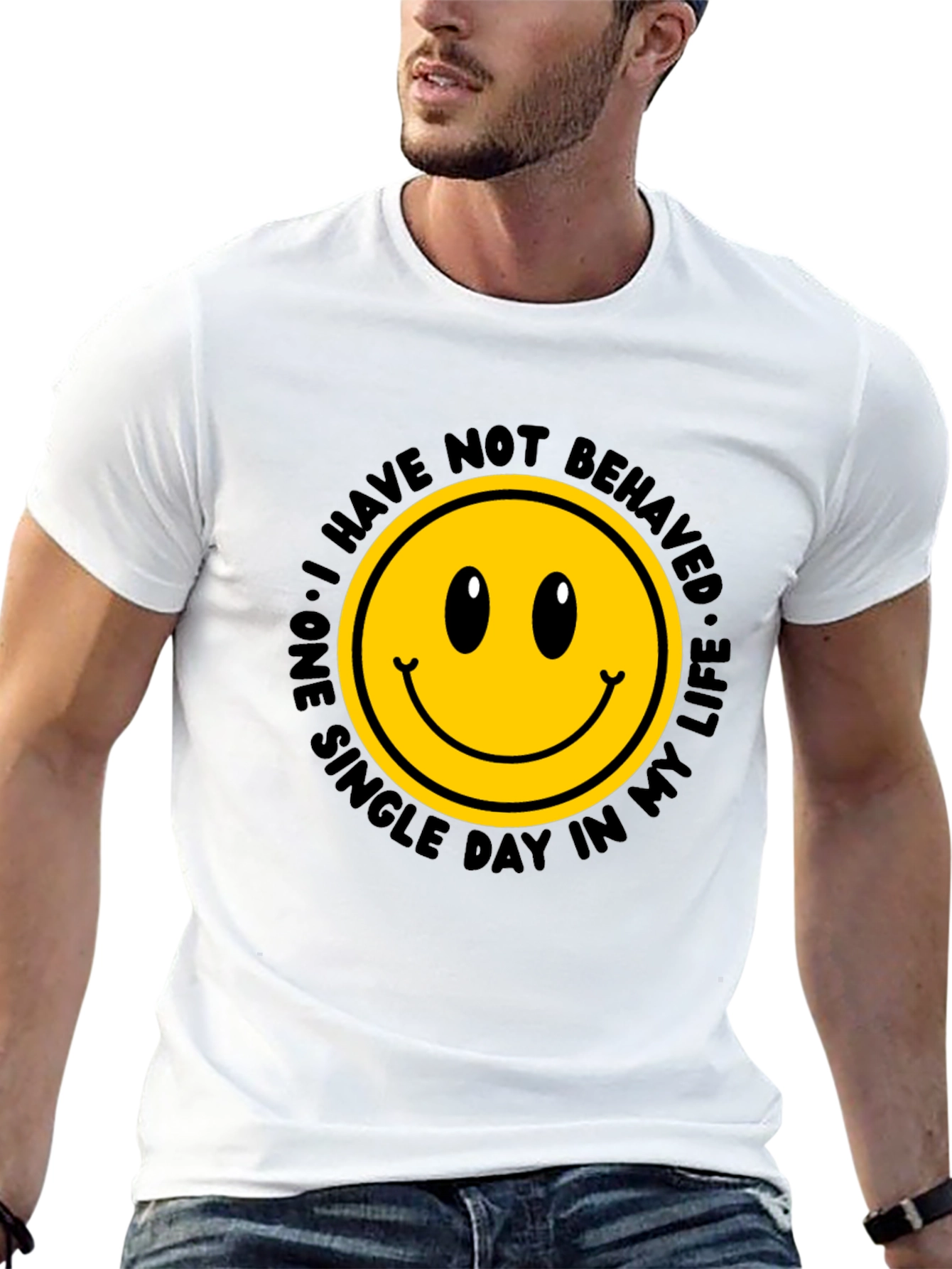Smiley Face Graphic Tee - Mischief Managed!