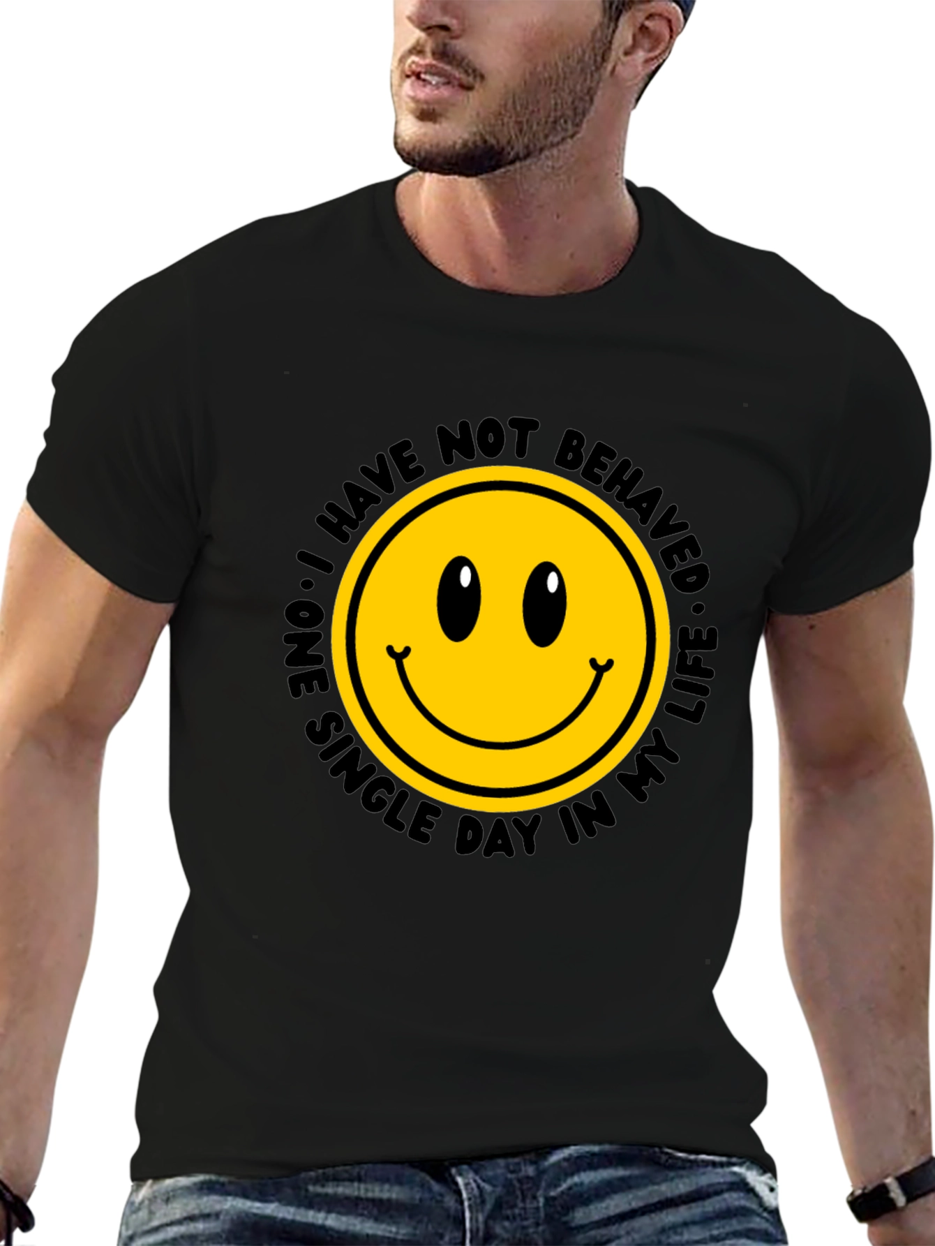 Smiley Face Graphic Tee - Mischief Managed!