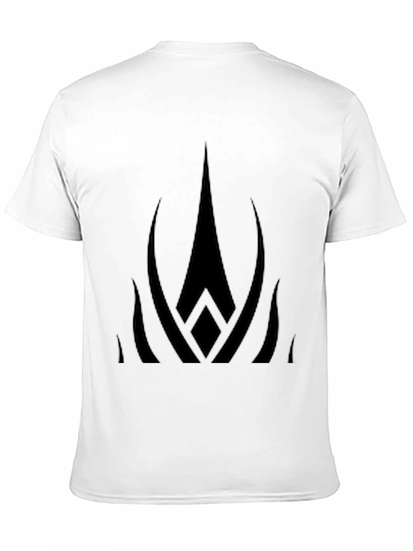 Mens Black Graphic Tee - Abstract Design