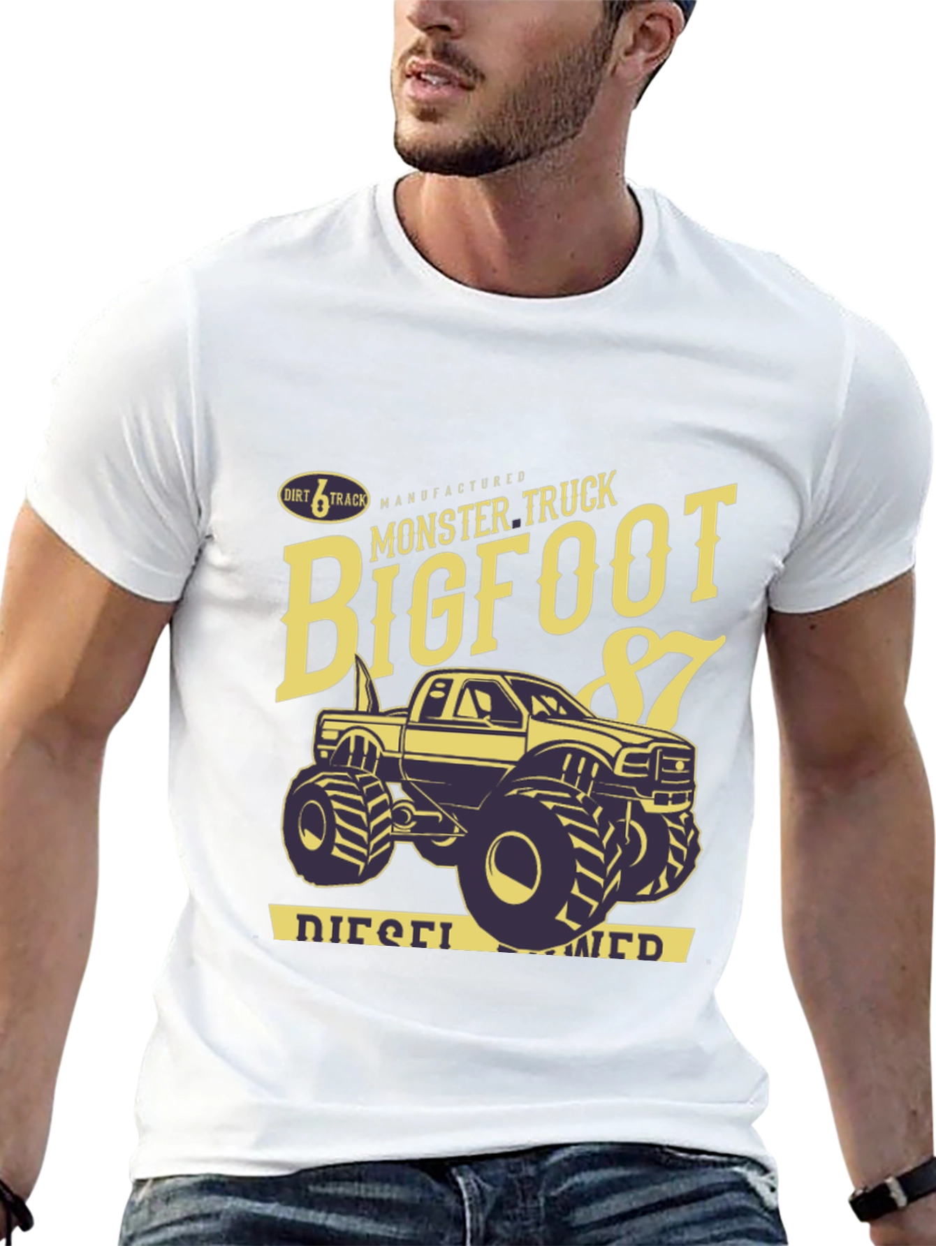 Bigfoot Monster Truck Black T-Shirt