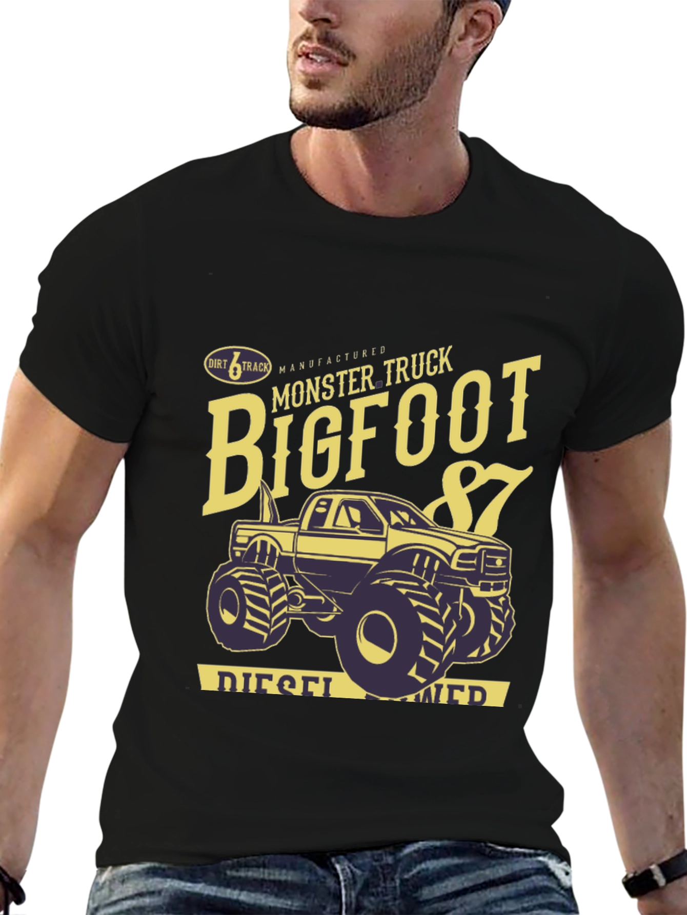 Bigfoot Monster Truck Black T-Shirt