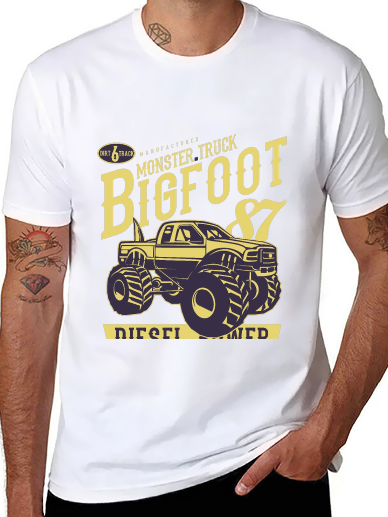Bigfoot Monster Truck Black T-Shirt