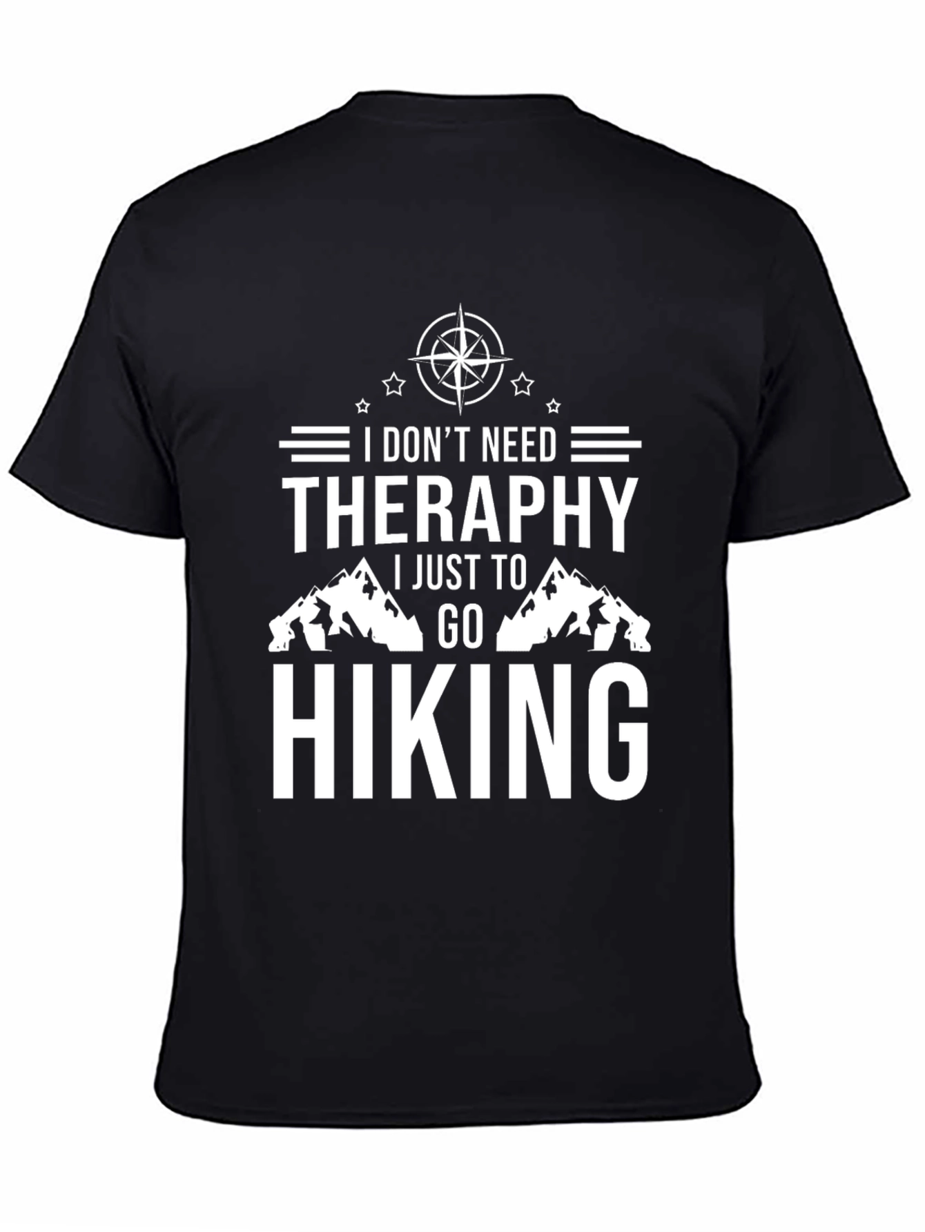 Hiking Therapy Graphic Tee - Mountain Adventure Shirt