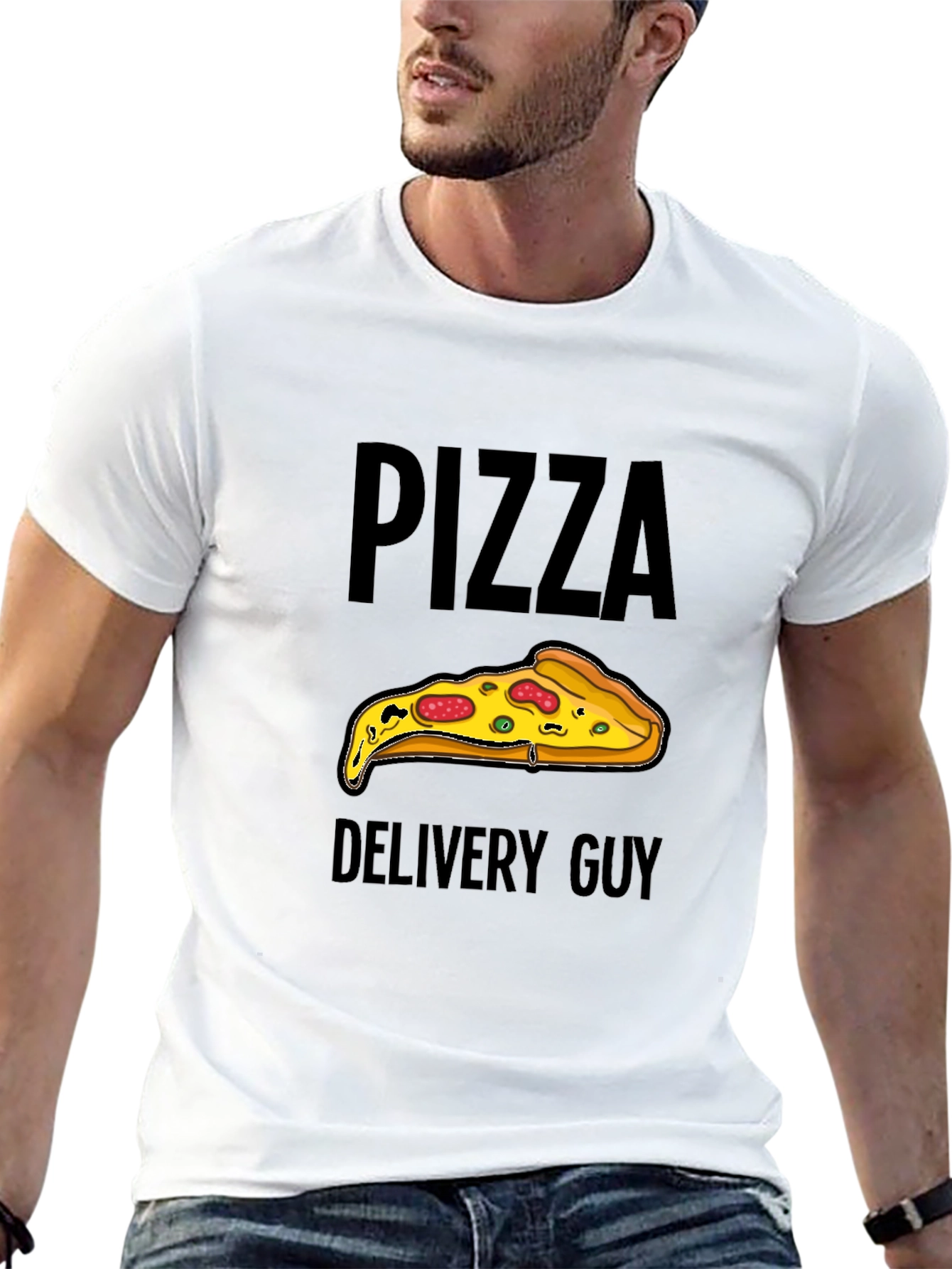 Pizza Delivery Guy Graphic T-Shirt