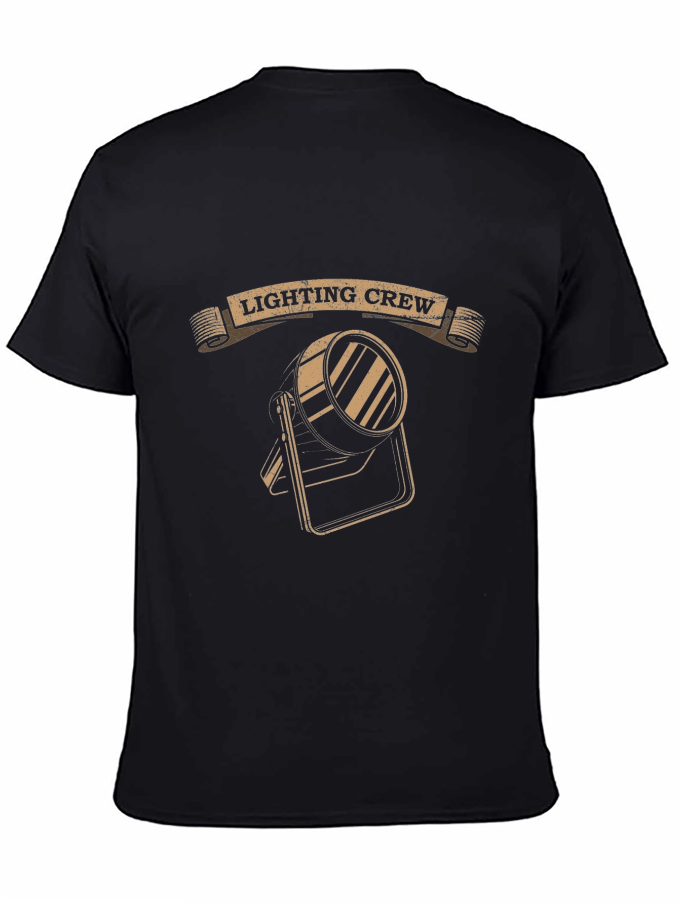 Lighting Crew Graphic Tee - Black Cotton Comfort