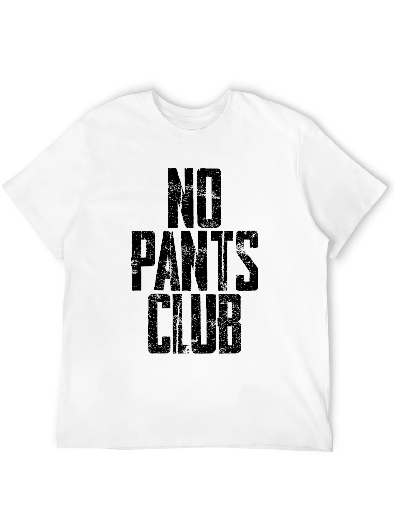 No Pants Club Black Graphic Tee