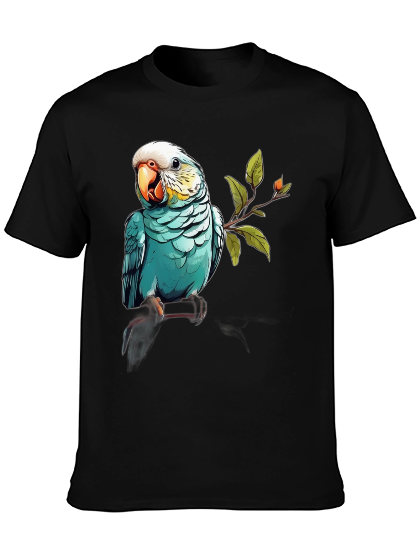 Parrot Graphic Black T-Shirt