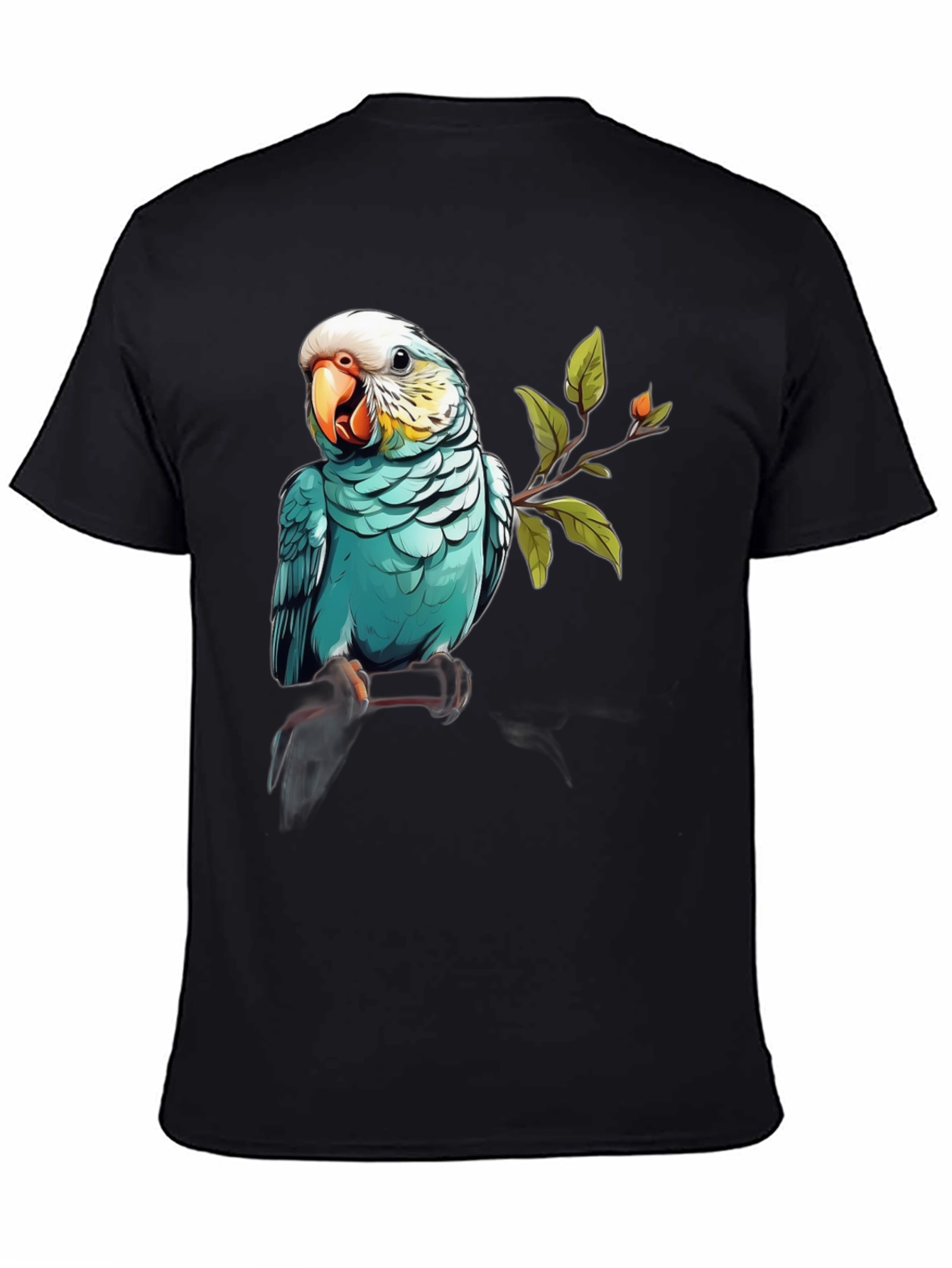 Parrot Graphic Black T-Shirt