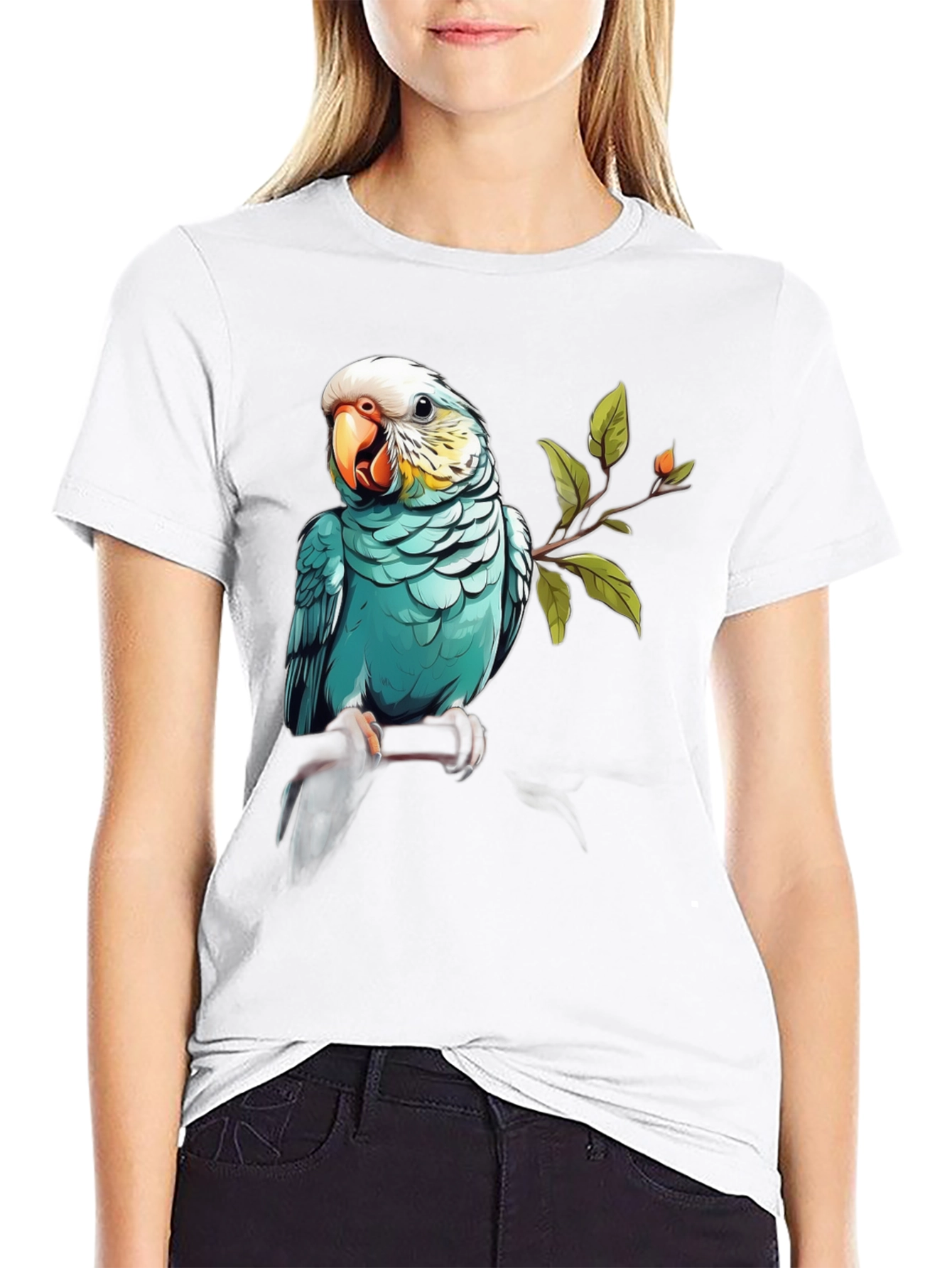 Parrot Graphic Black T-Shirt