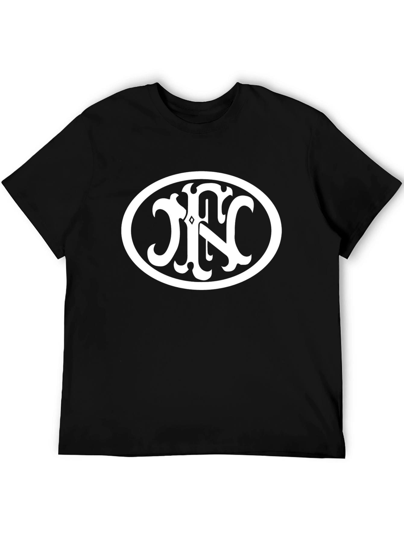 FN Herstal Logo Black T-Shirt