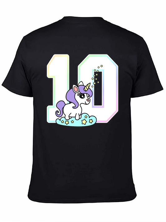 Kids Birthday T-Shirt: Unicorn Number 10