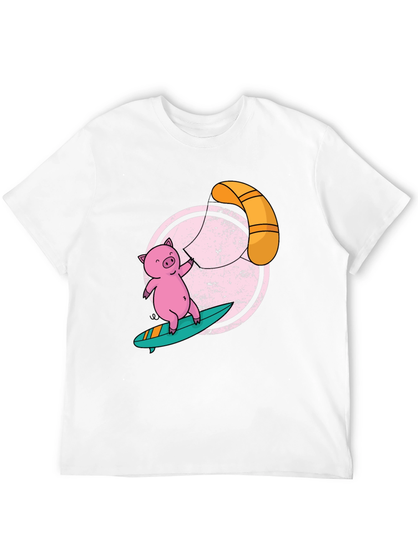 Surfing Pig T-Shirt - Unique Graphic Tee