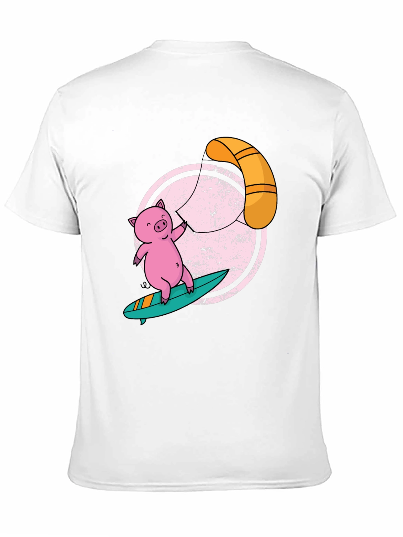 Surfing Pig T-Shirt - Unique Graphic Tee