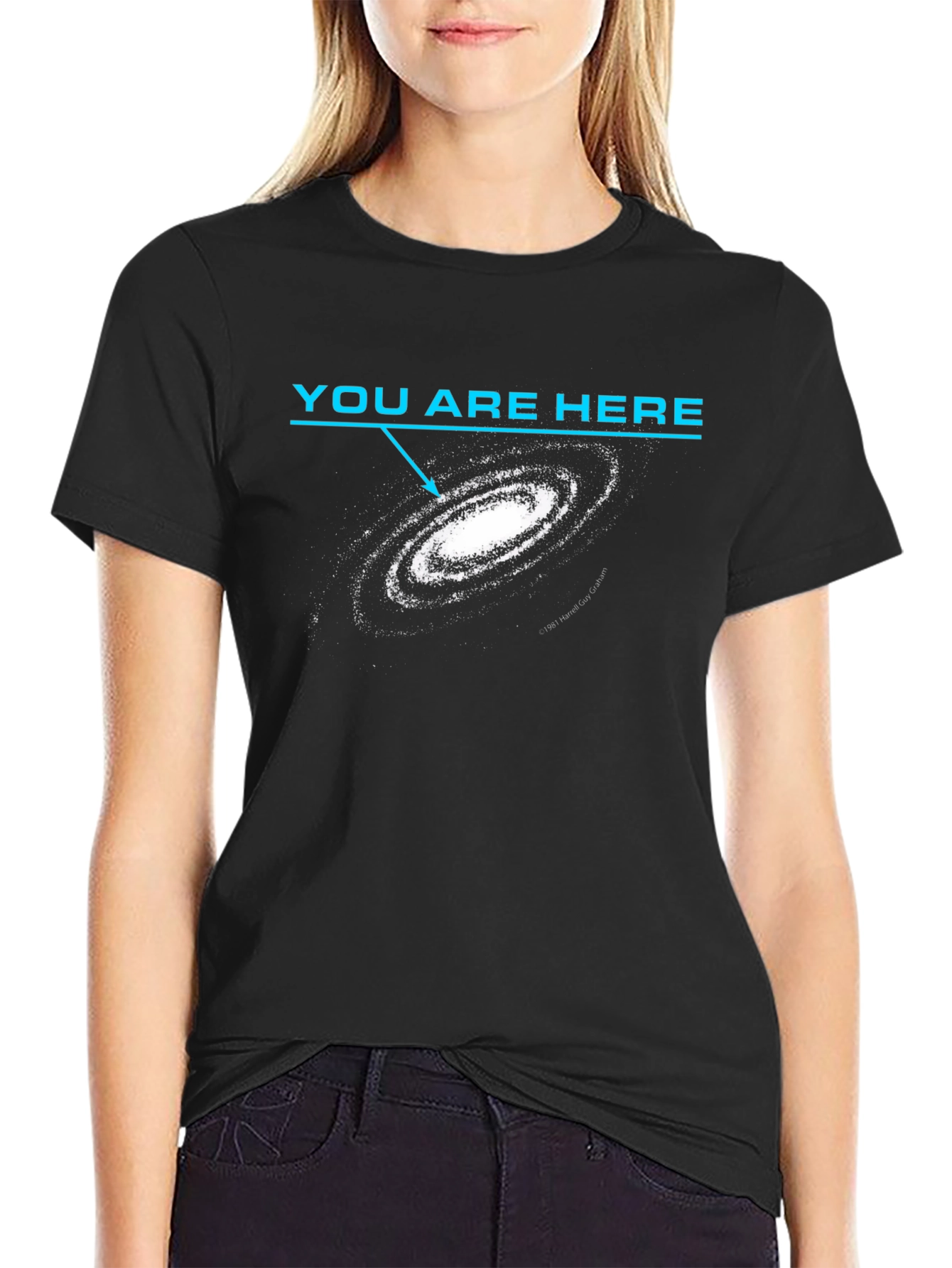 You Are Here Galaxy Graphic T-Shirt