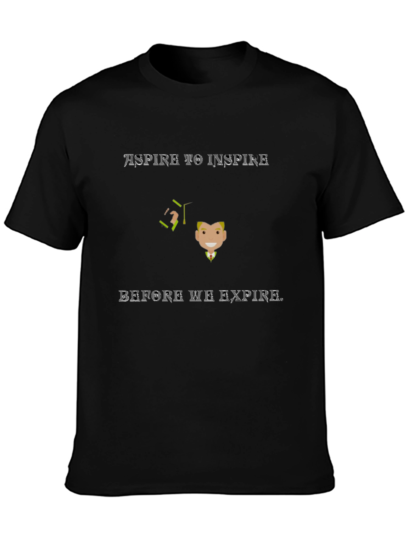 Aspire to Inspire Graphic Tee - Black