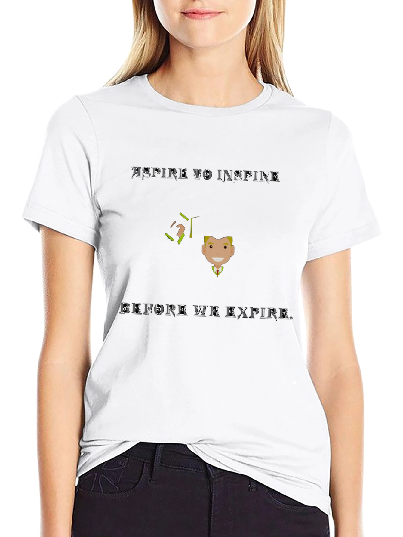 Aspire to Inspire Graphic Tee - Black