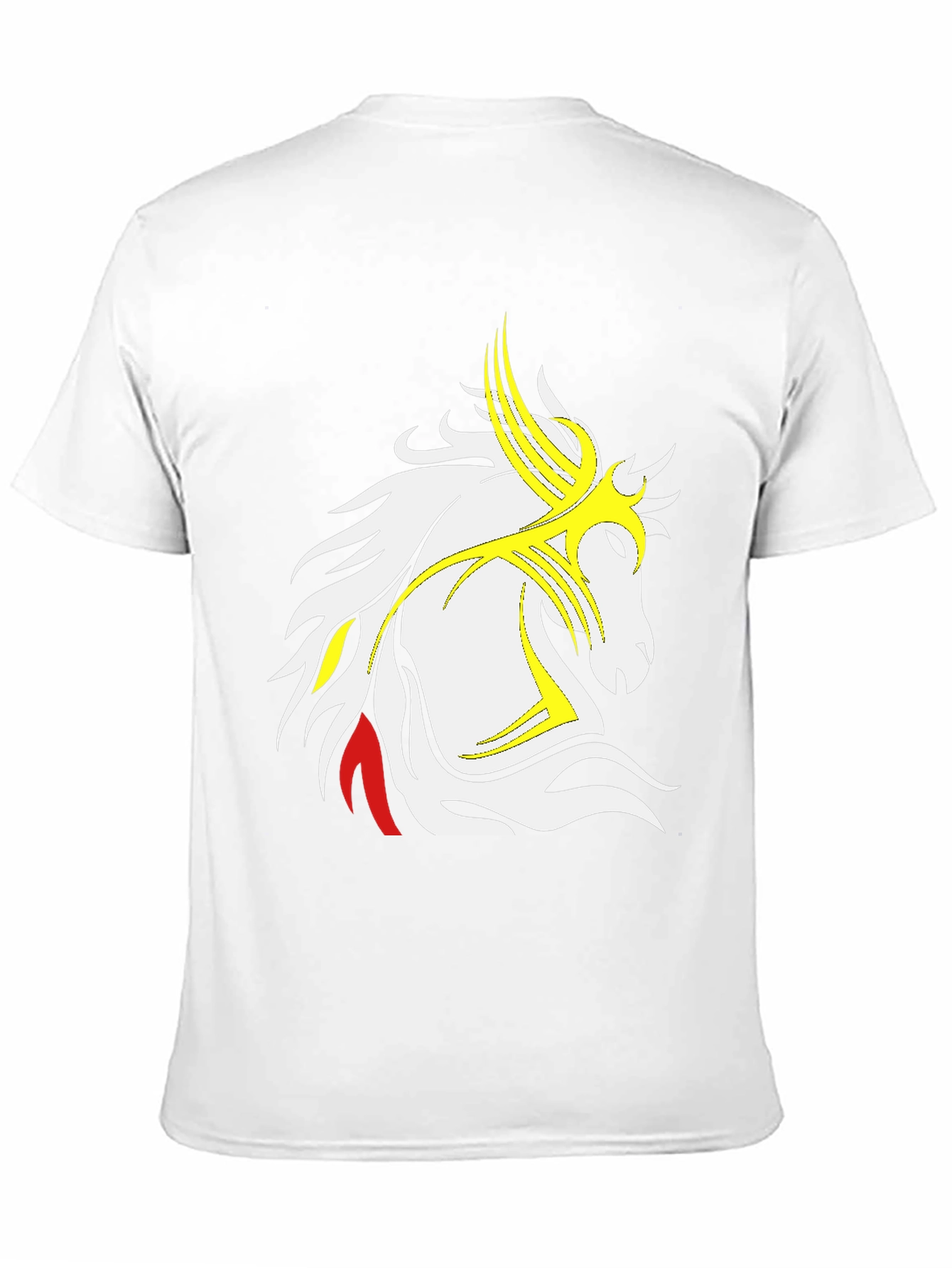 Tribal Horse Graphic Black T-Shirt