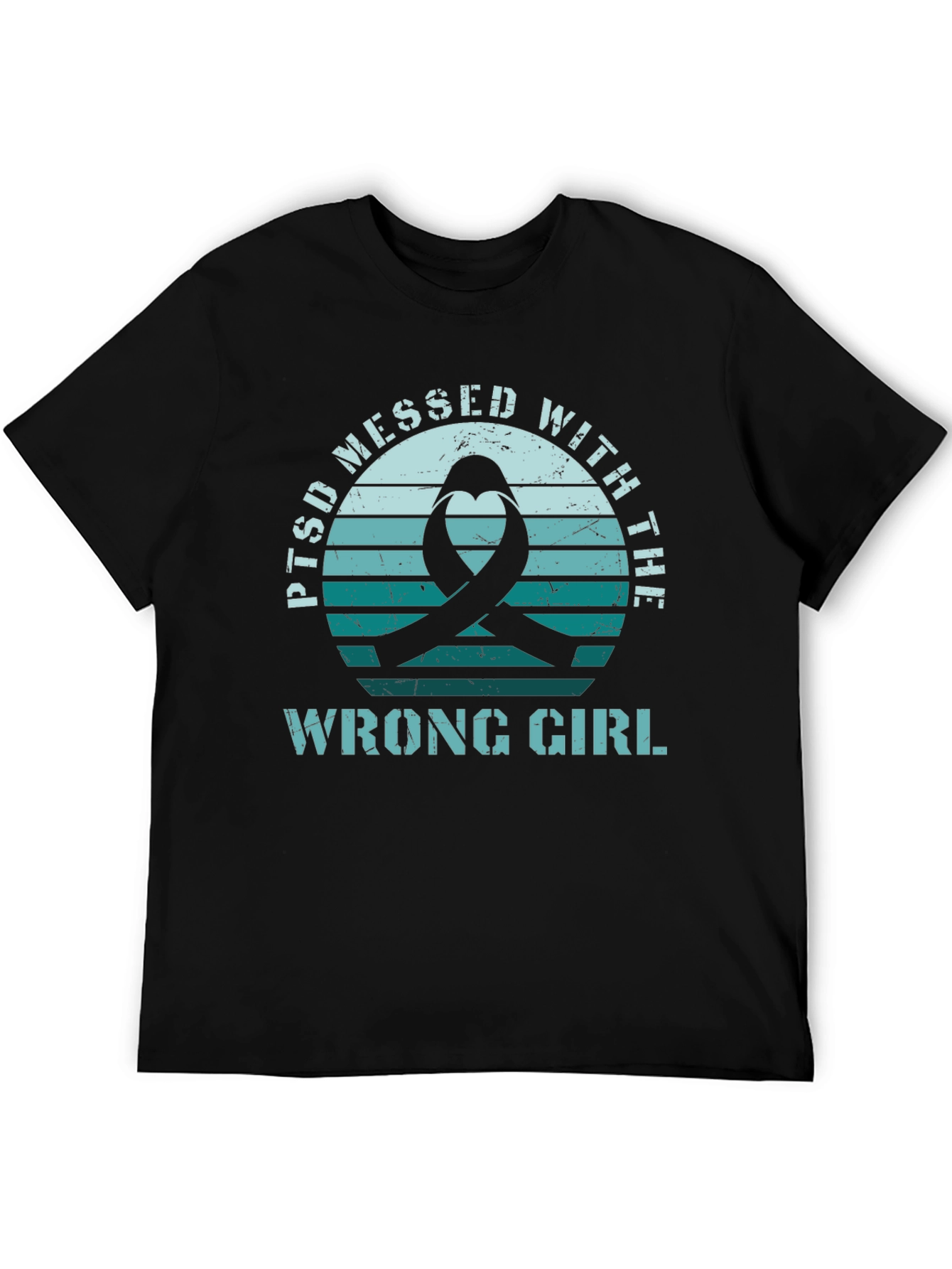 PTSD Awareness Ribbon Graphic T-Shirt