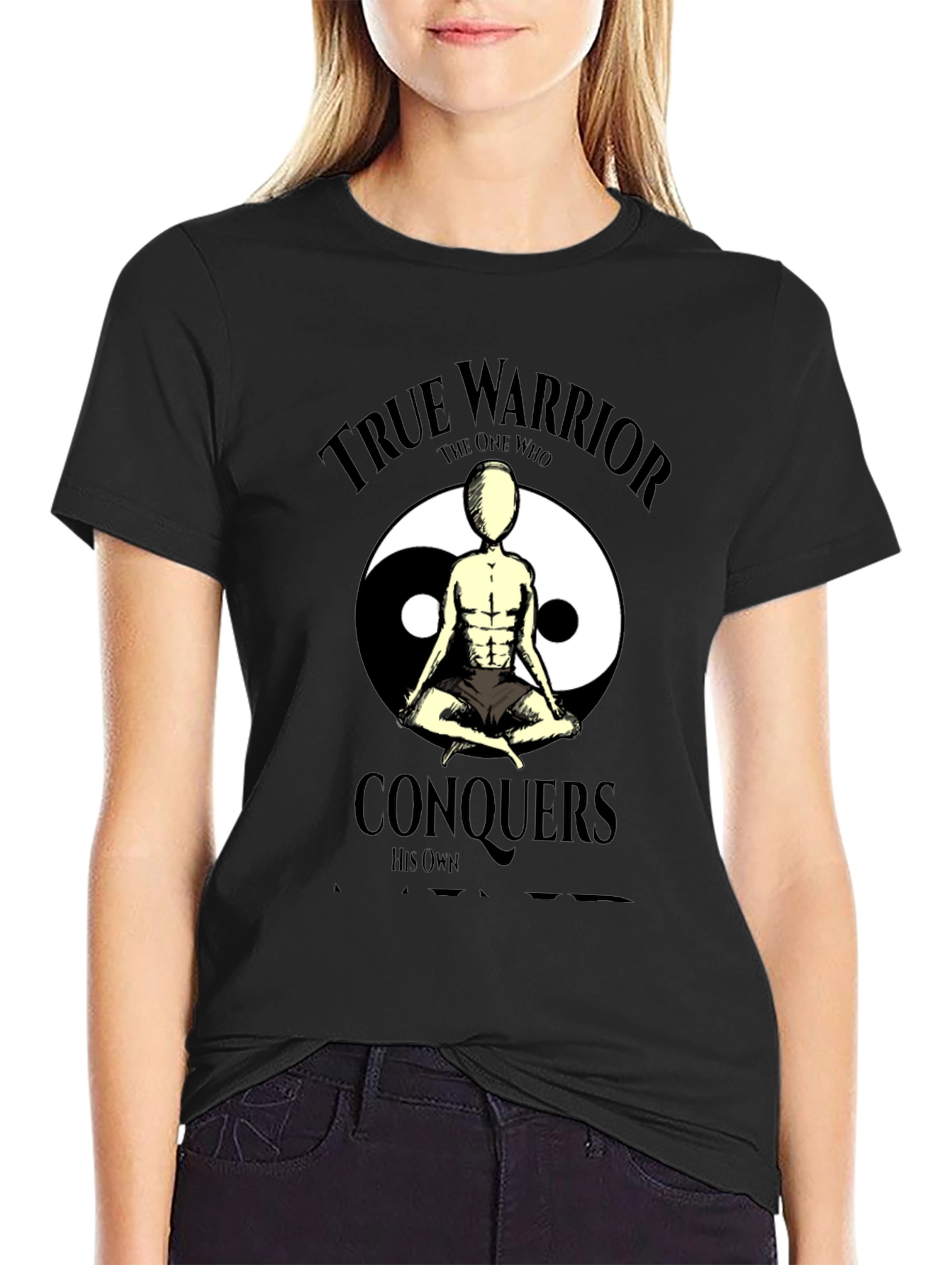 True Warrior T-Shirt: Conquer Yourself Design
