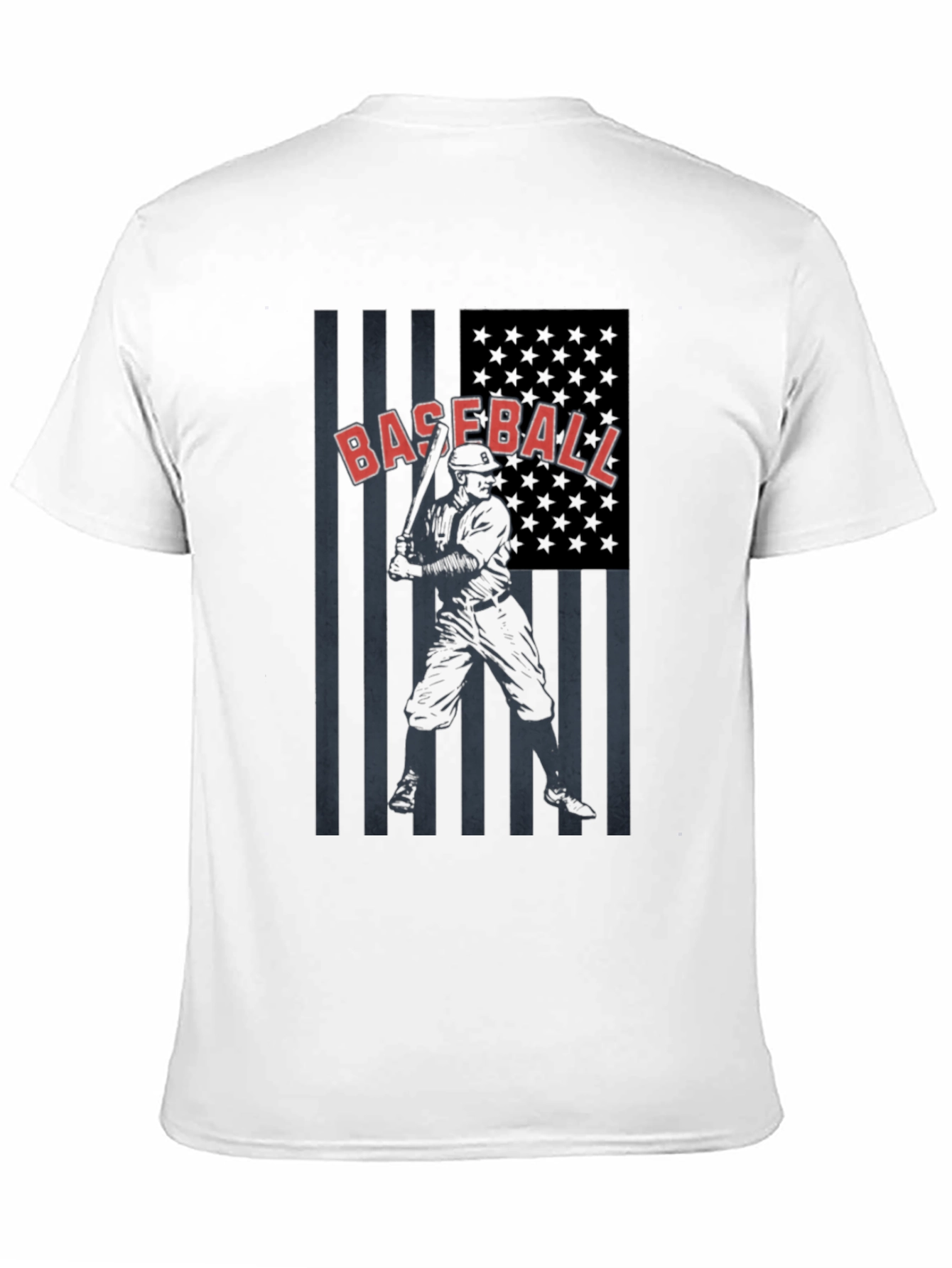 Baseball American Flag T-Shirt